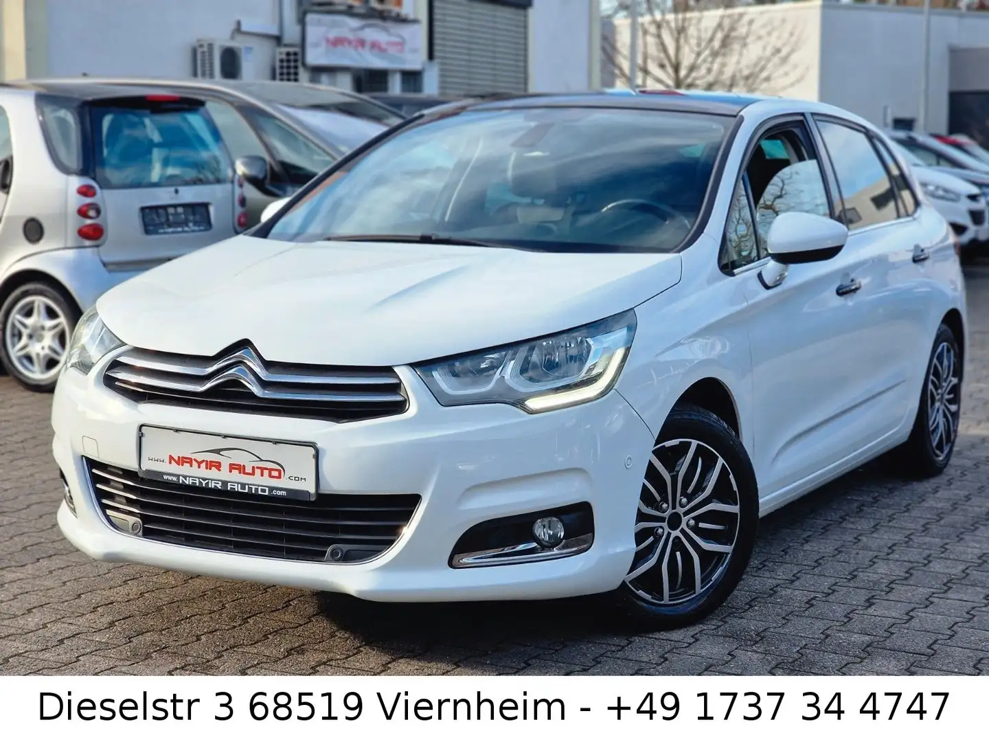 Citroen C4 Lim. Shine|1.Hand|Navi|Leder|Pano|Sitzheiz Weiß - 1