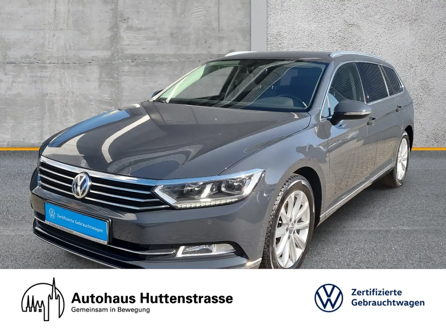 Volkswagen Passat Variant 2.0 TDI DSG Highline ACC LED APP Grau - 1