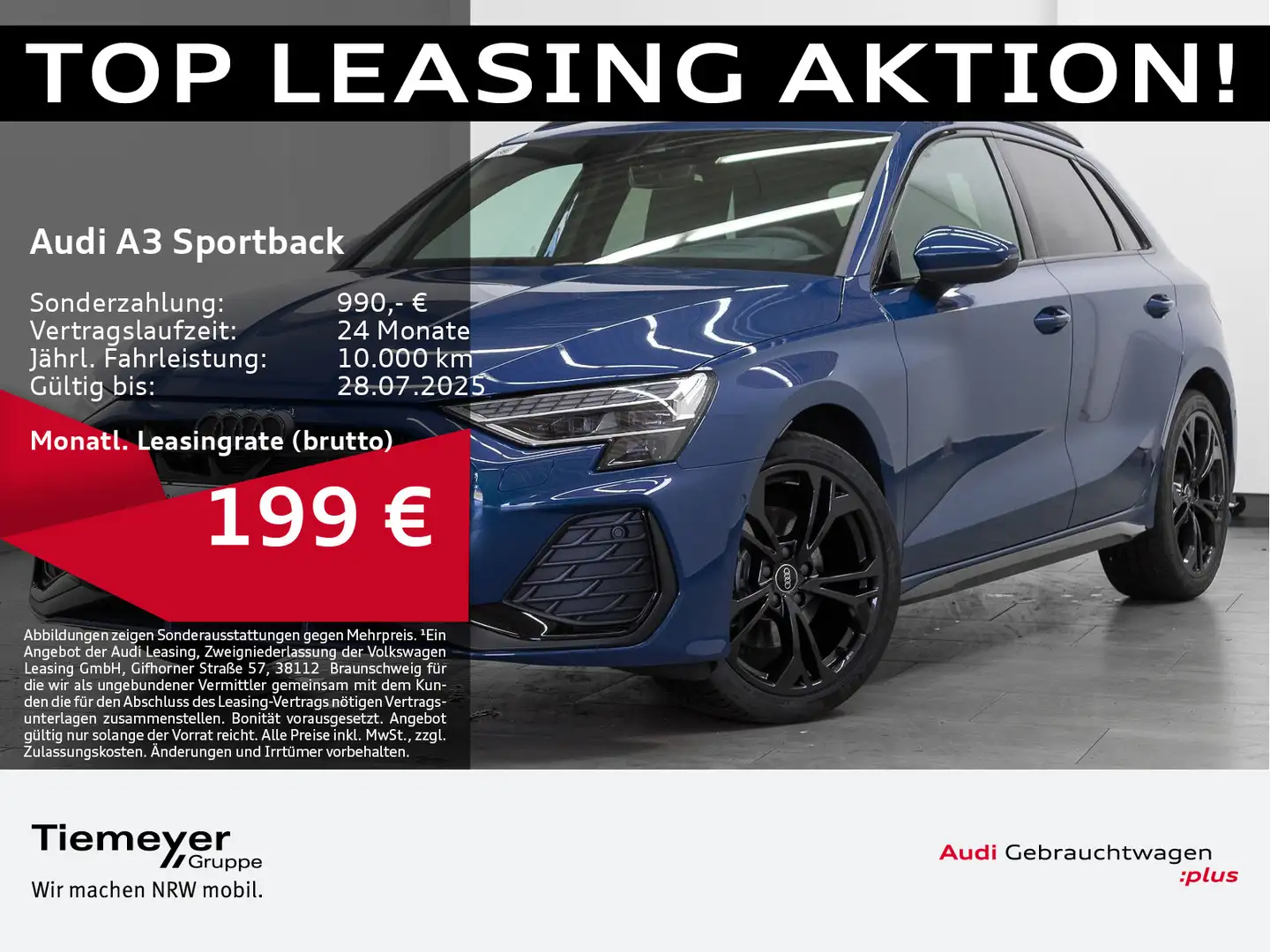 Audi A3 35 TFSI 2x S LINE MATRIX SONOS HuD Blauw - 1