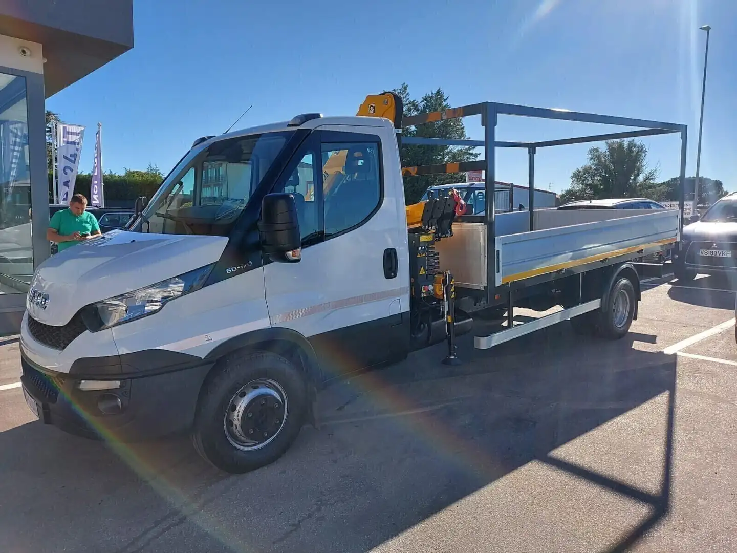 Iveco Daily 60c17 3.0d Cassone Gru 2017 Bianco - 1