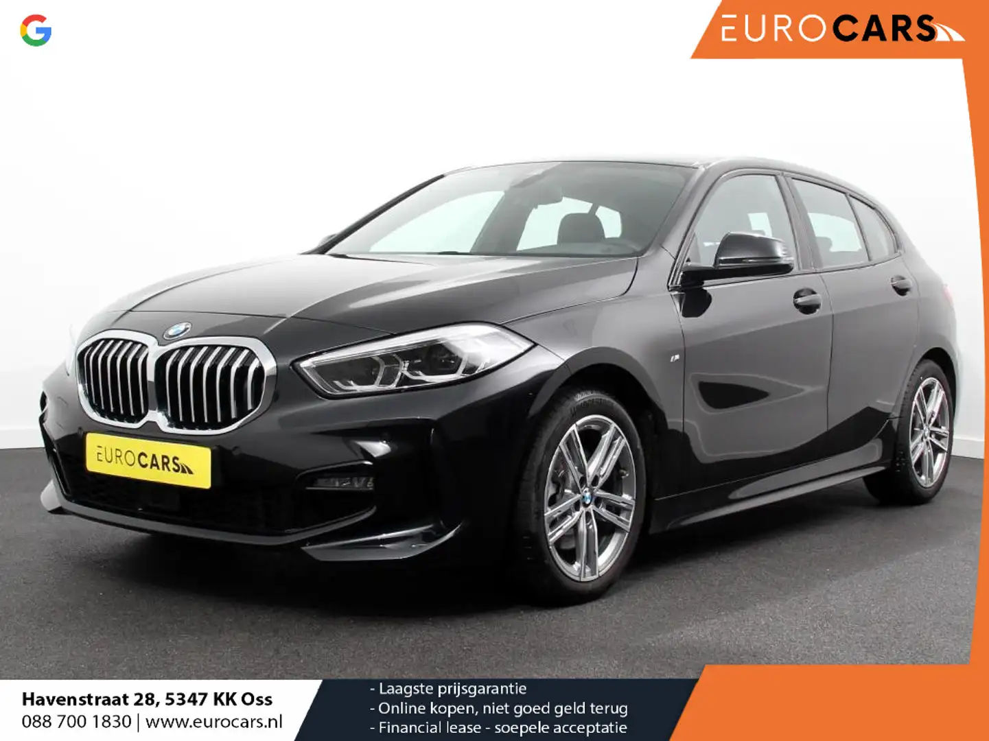 BMW 118 1-serie 118i M-Sport Climate Control Adeptive crui Zwart - 1