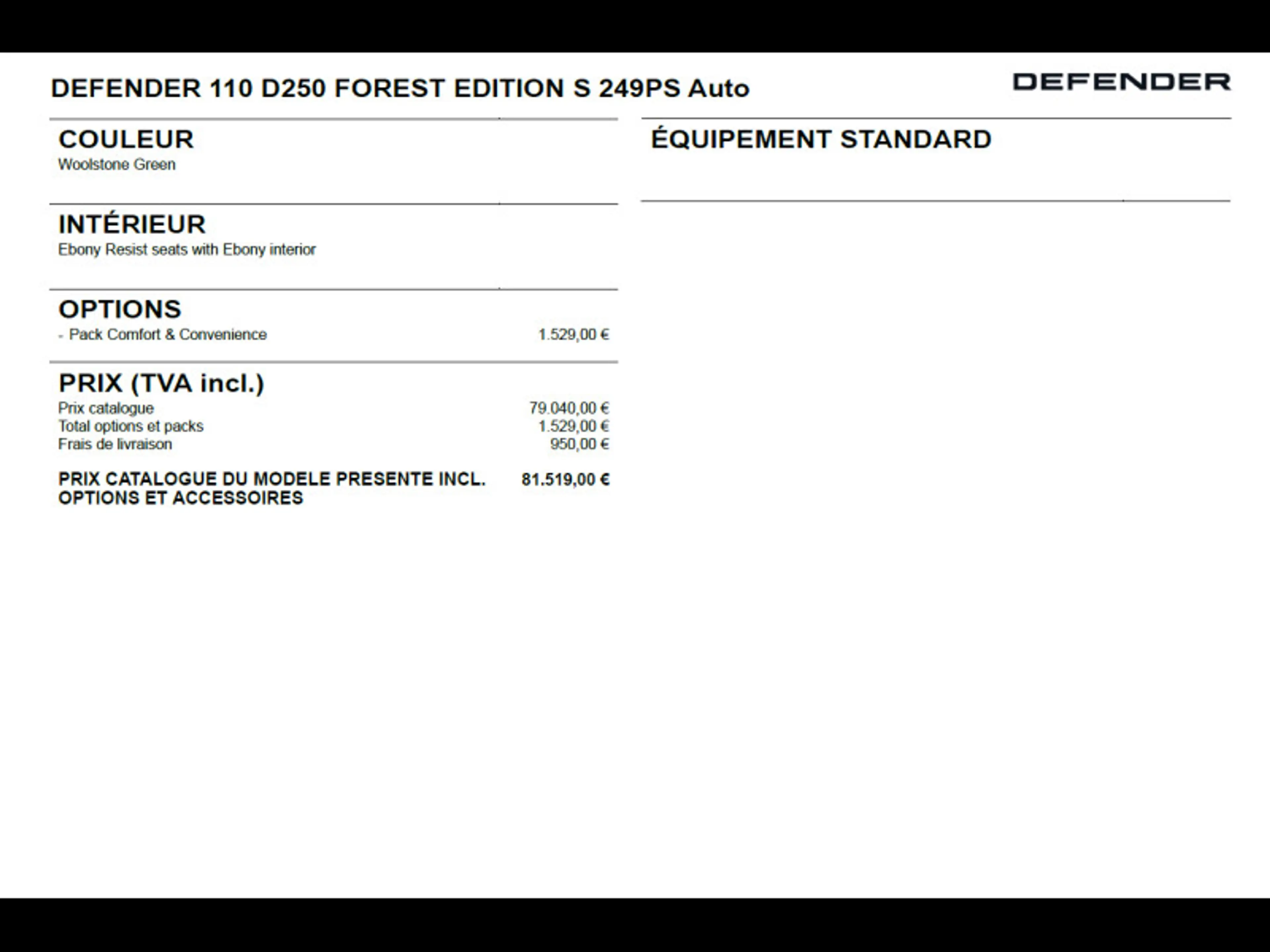 Land Rover Defender 110 D250 S Forest Edition — photo 6