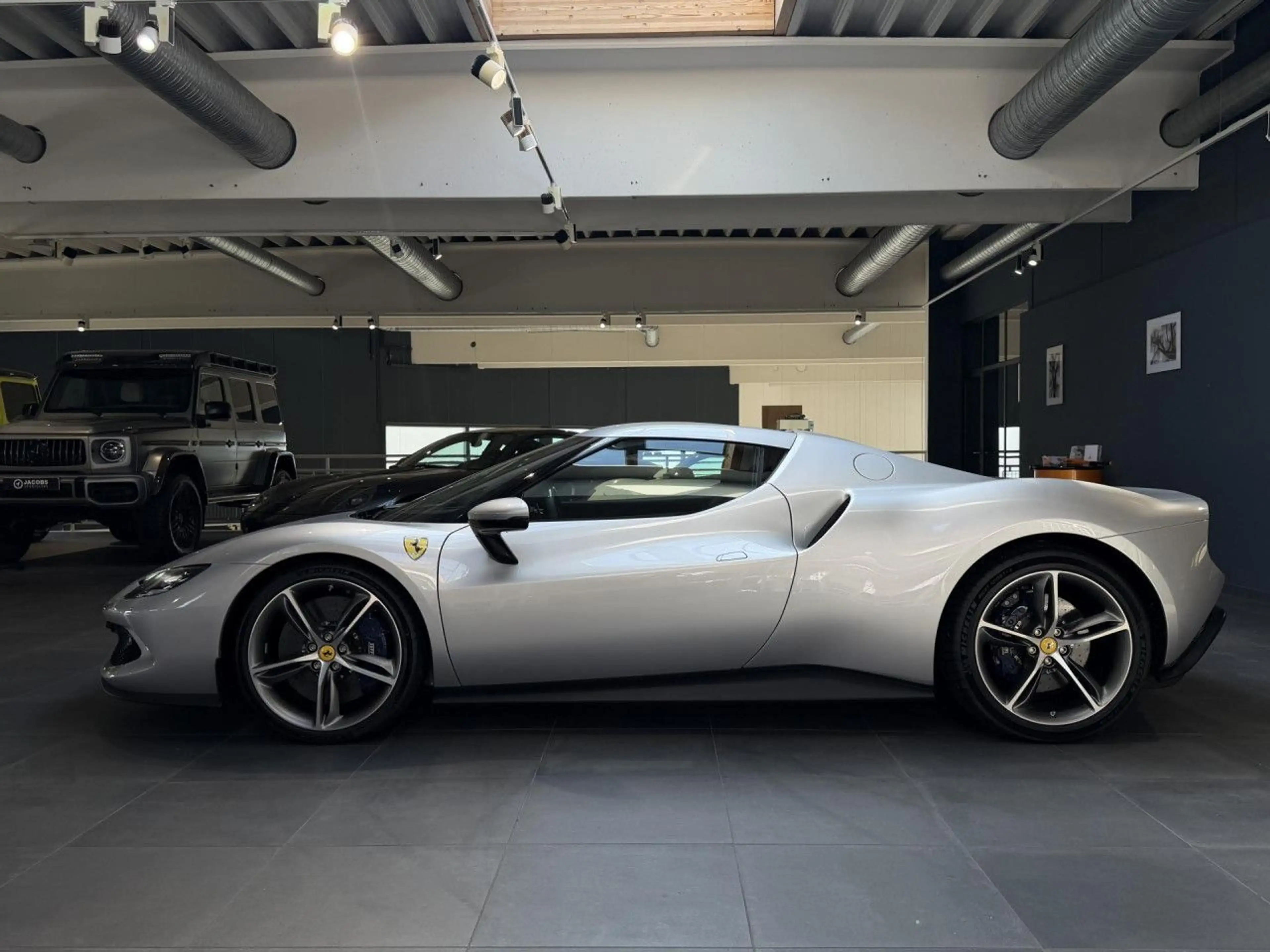 Ferrari 296 GTB Argento Silver Carbon — photo 11