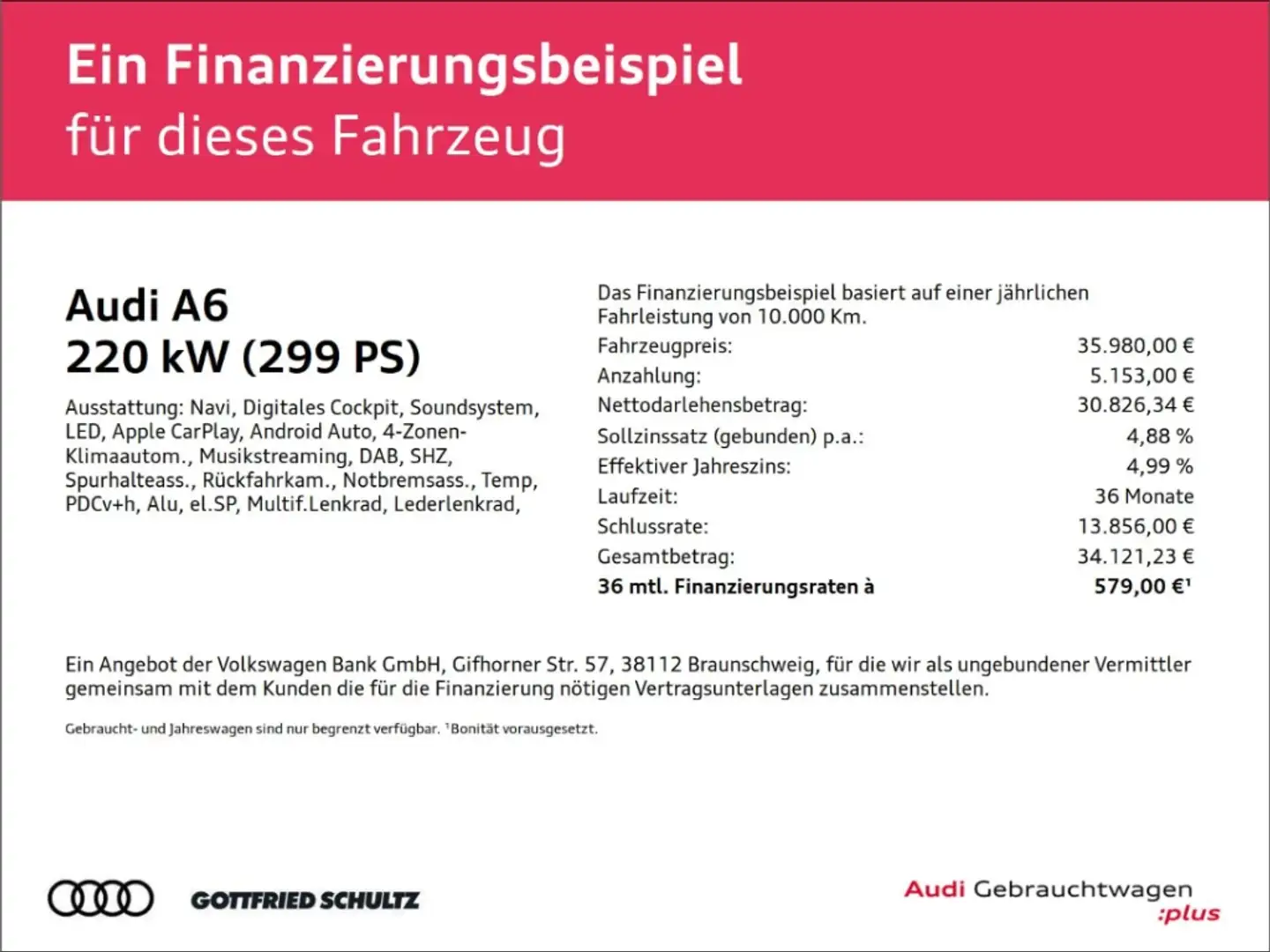 Audi A6 Limousine 50 TFSIe quattro NAVI KAMERA CARPLAY Schwarz - 2