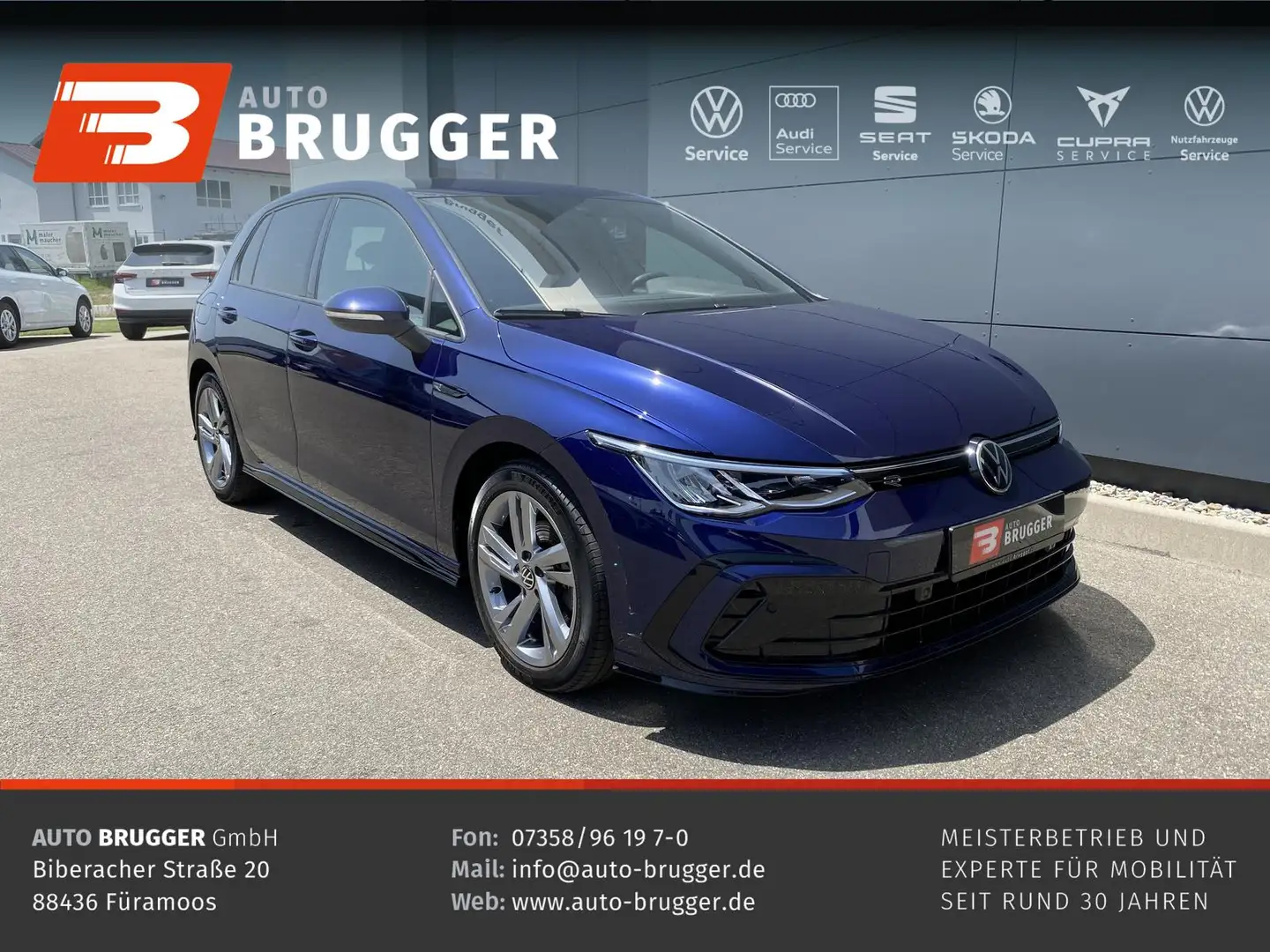 Volkswagen Golf VIII 1.5 TSI R-LINE NAVI ACC LED SITZHZG. Blauw - 1