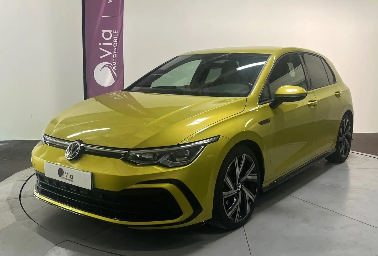 Volkswagen Golf 2.0 TDI SCR 150 DSG7 R-Line Jaune - 1