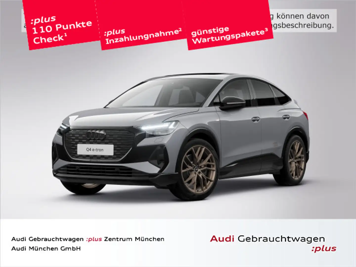 Audi Q4 e-tron 45 S line Edition Pano/Wärme Grau - 1