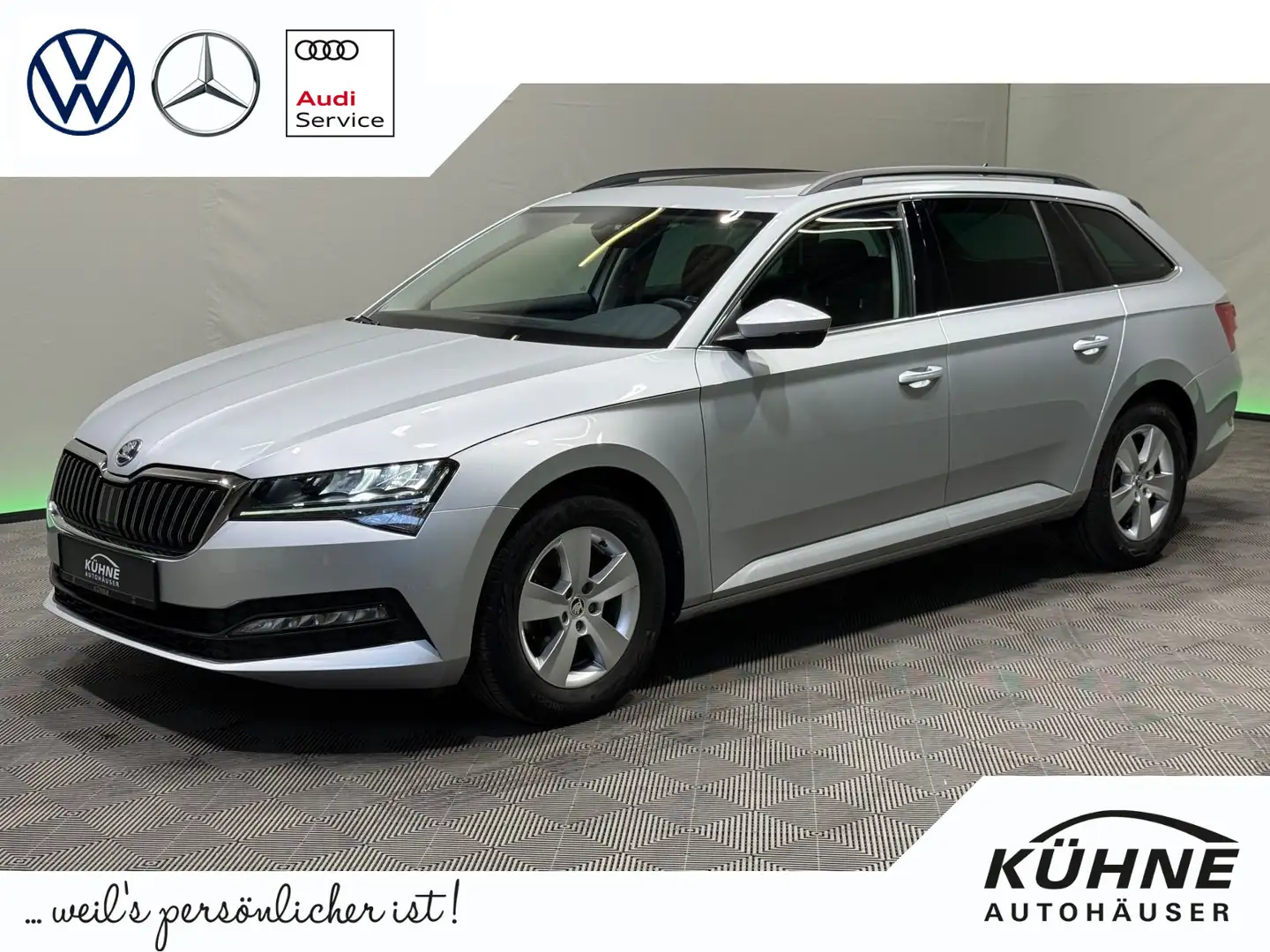 Skoda Superb Combi Ambition 2.0 TDI DSG | AHK LED PANO Argento - 1