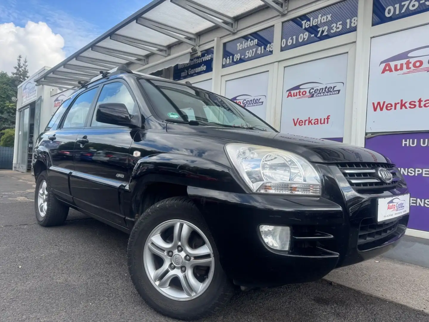 Kia Sportage EX 4WD *Klimaaut*Navi*Leder*Kamera*AHK* Negro - 1