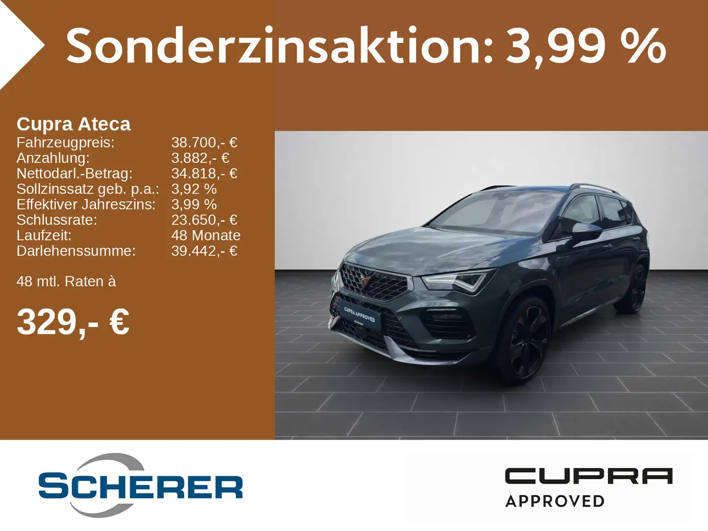 CUPRA Ateca Tribe Edition 1.5 TSI DSG AHK Pano 360° Groen - 1