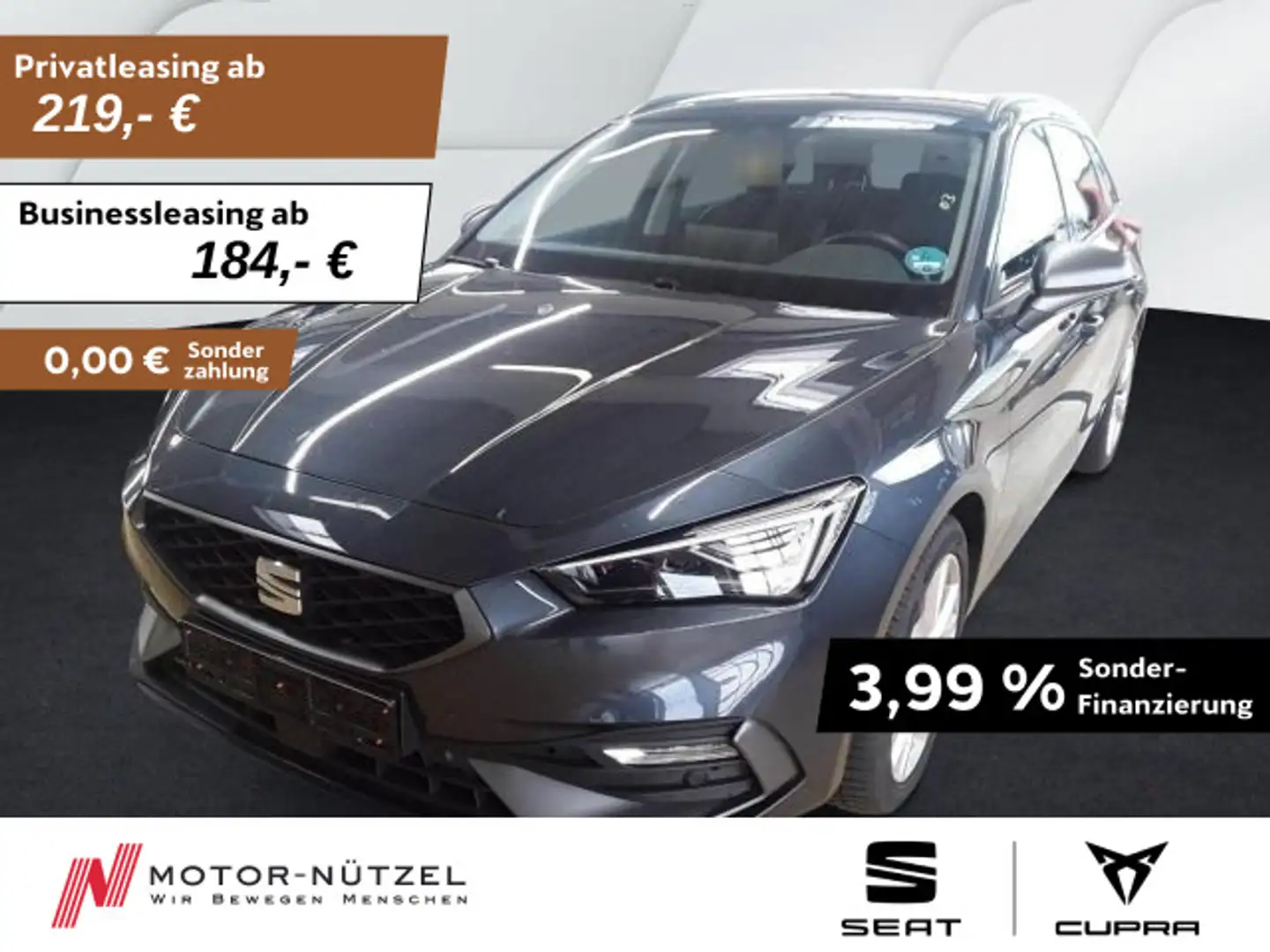 SEAT Leon ST 1.5eTSI DSG FR MATRIX+NAV+APP+ACC+SHZ+VC Grau - 1