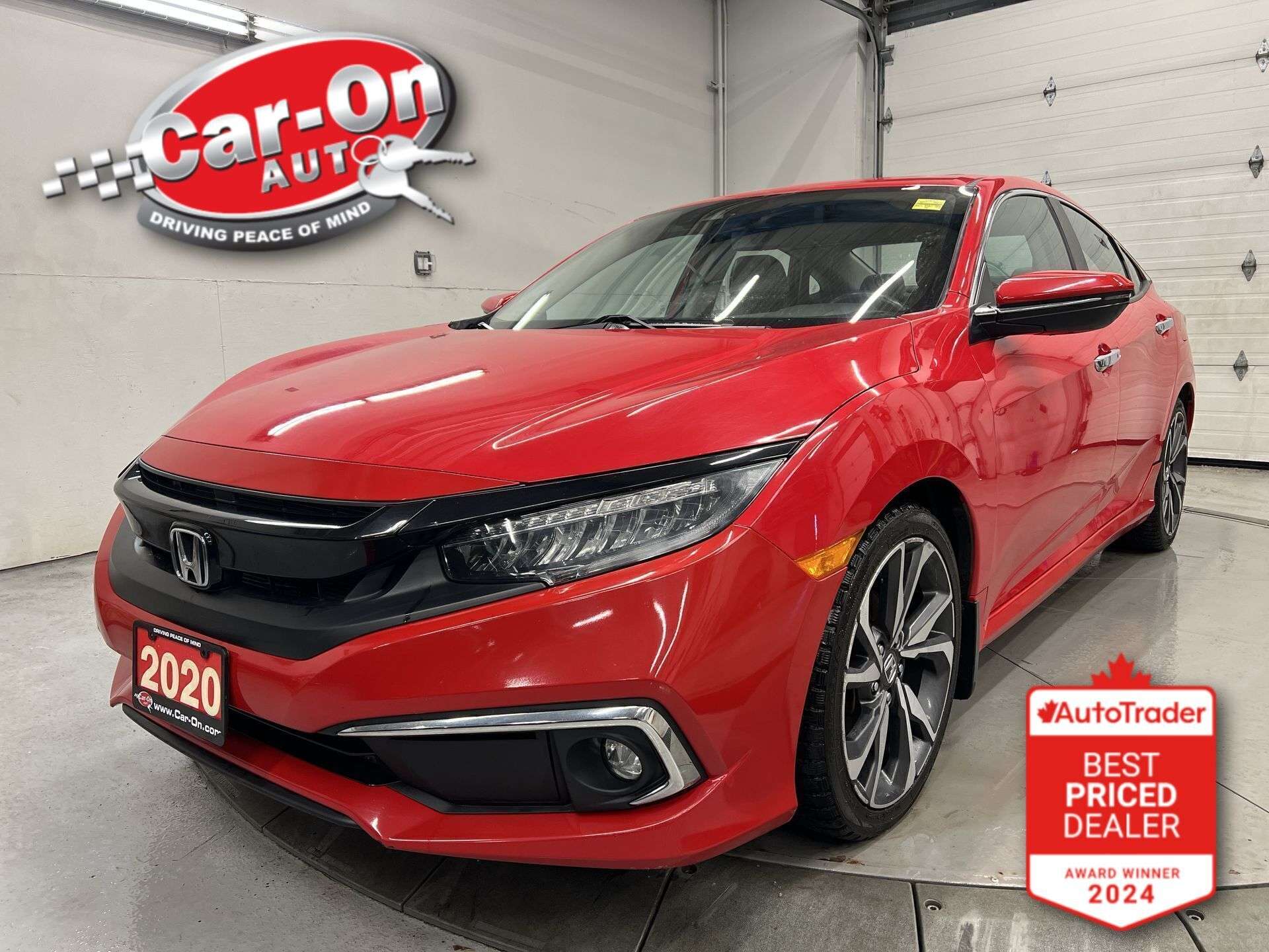 Red 2020 Honda Civic Sedan Front-Wheel Drive Automatic