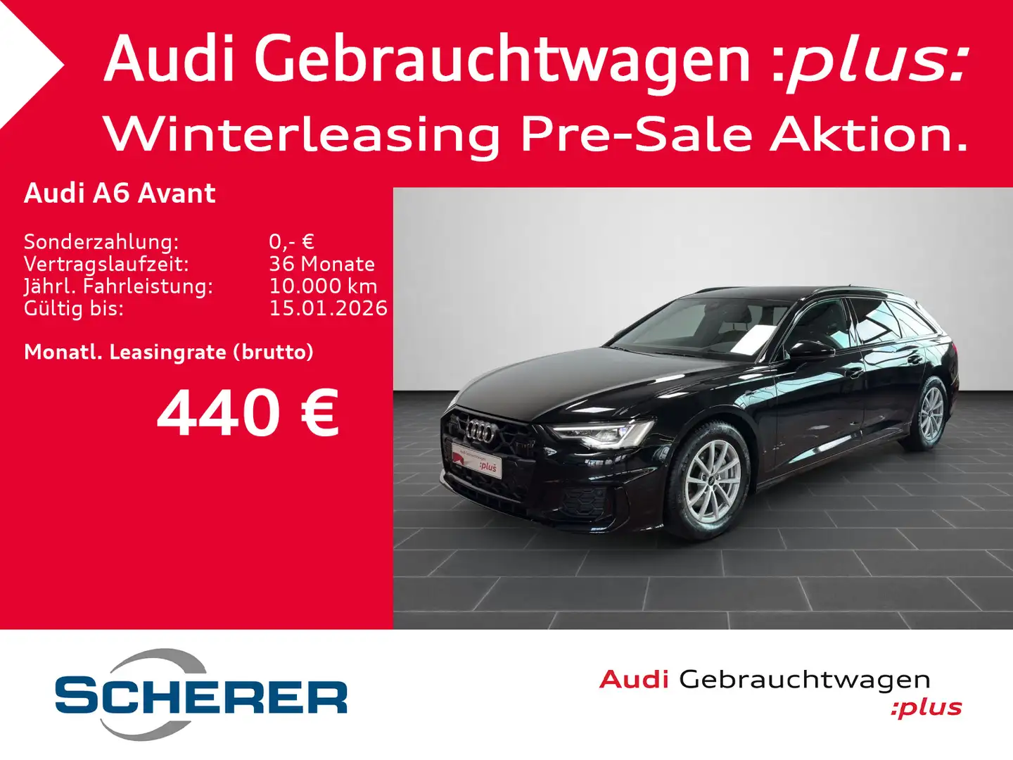 Audi A6 Avant S line 40 TDI S tronic MATRIX NAVI 360° Schwarz - 1