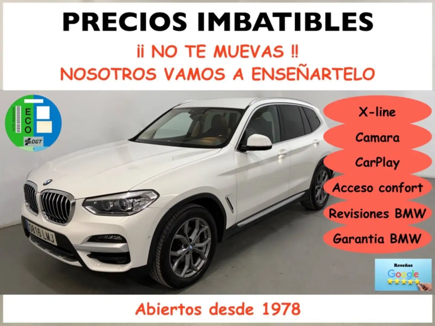 BMW X3 xDrive 20dA xLine Blanco - 1