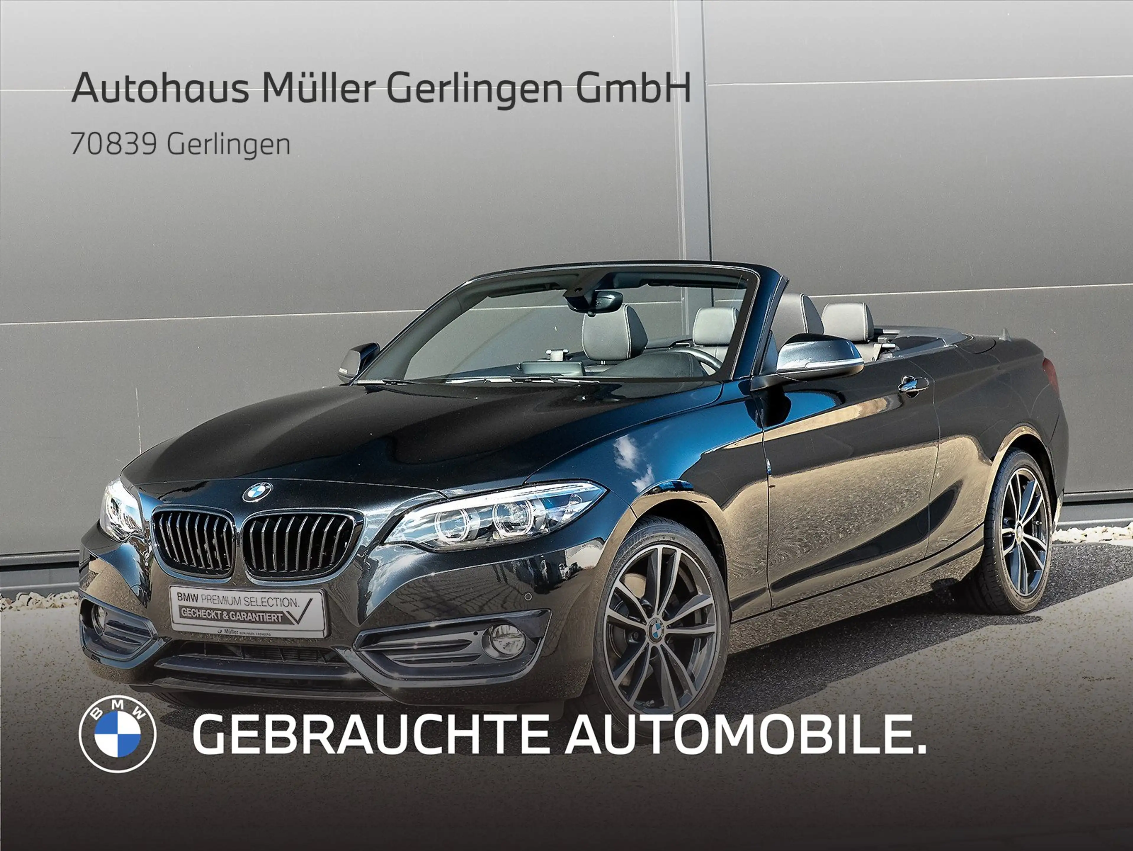 BMW 220 i Cabrio Aut Sport Line H/Ksound LED 1VB Navi-Pro