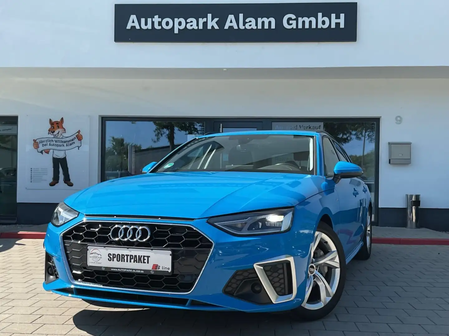 Audi A4 Av. 40 TDI S line ACC DAB Klima Lane Navi SHZ Blau - 1