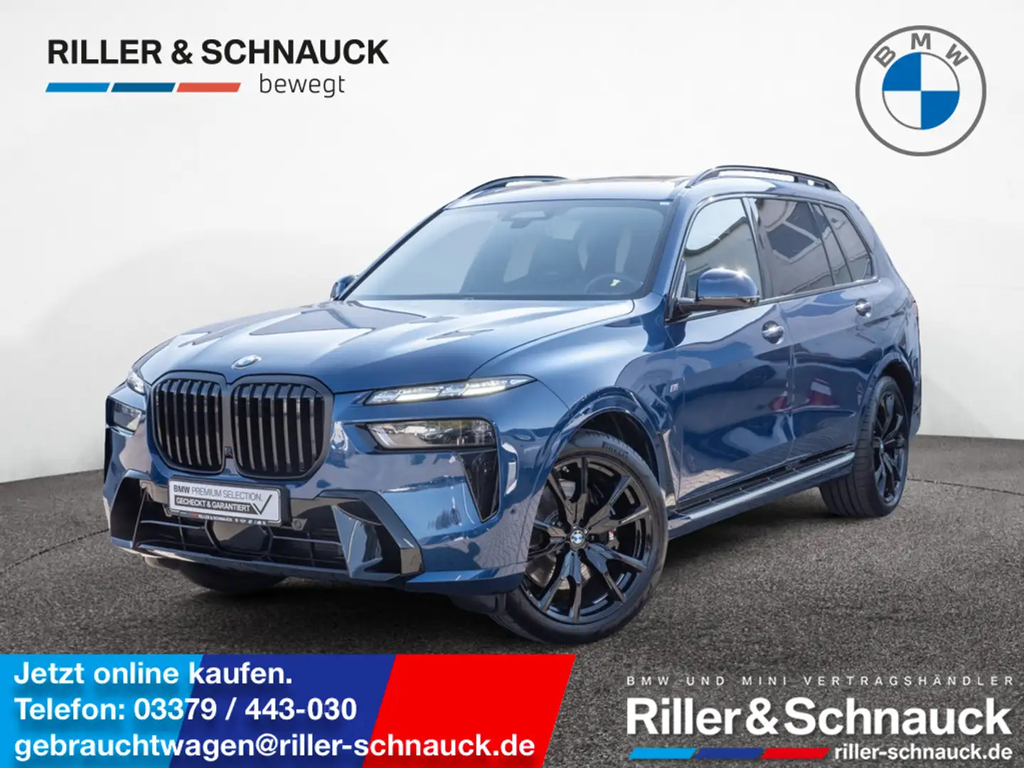 BMW X7 xDrive 40d M-Sport STANDHZ SITZBELÜFTUNG Blau - 1