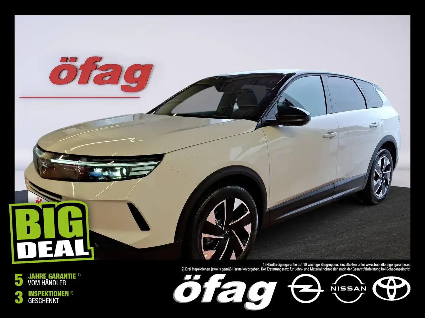 Opel Grandland 1.2 48V W GS ACC+Navi+SHZ+2xKlima+360 Weiß - 1