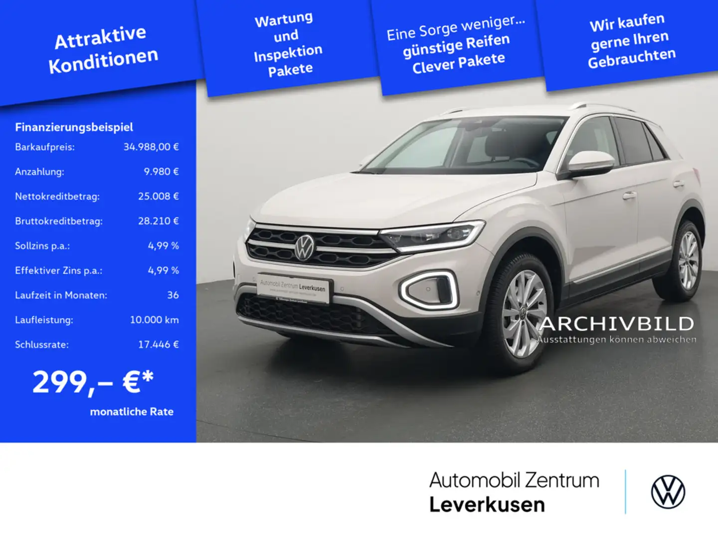 Volkswagen T-Roc DSG MATRIX AHK SHZ PORT NAVI Schwarz - 1