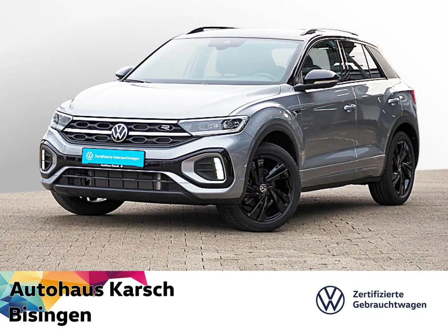 Volkswagen T-Roc 1.5 TSI R-Line NAVI, AHK, STANDHEIZUNG LED Silber - 1