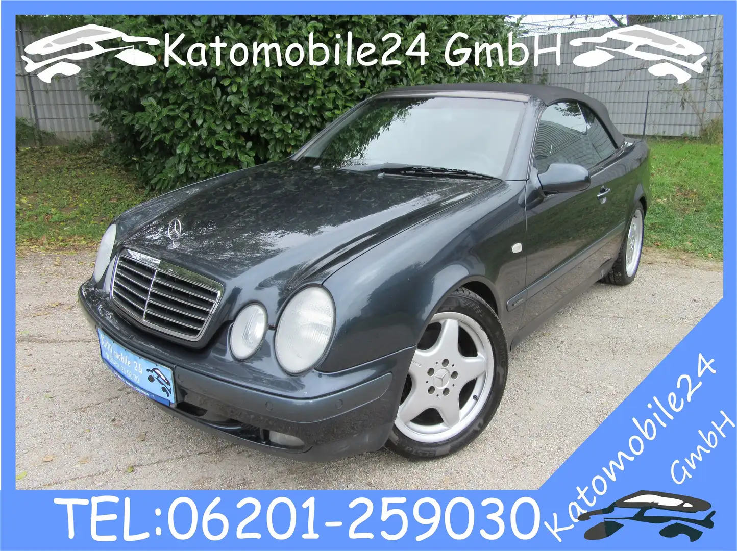 Mercedes-Benz CLK 320 Cabrio Elegance Leder 17" AMG Windschott Leder Fekete - 1