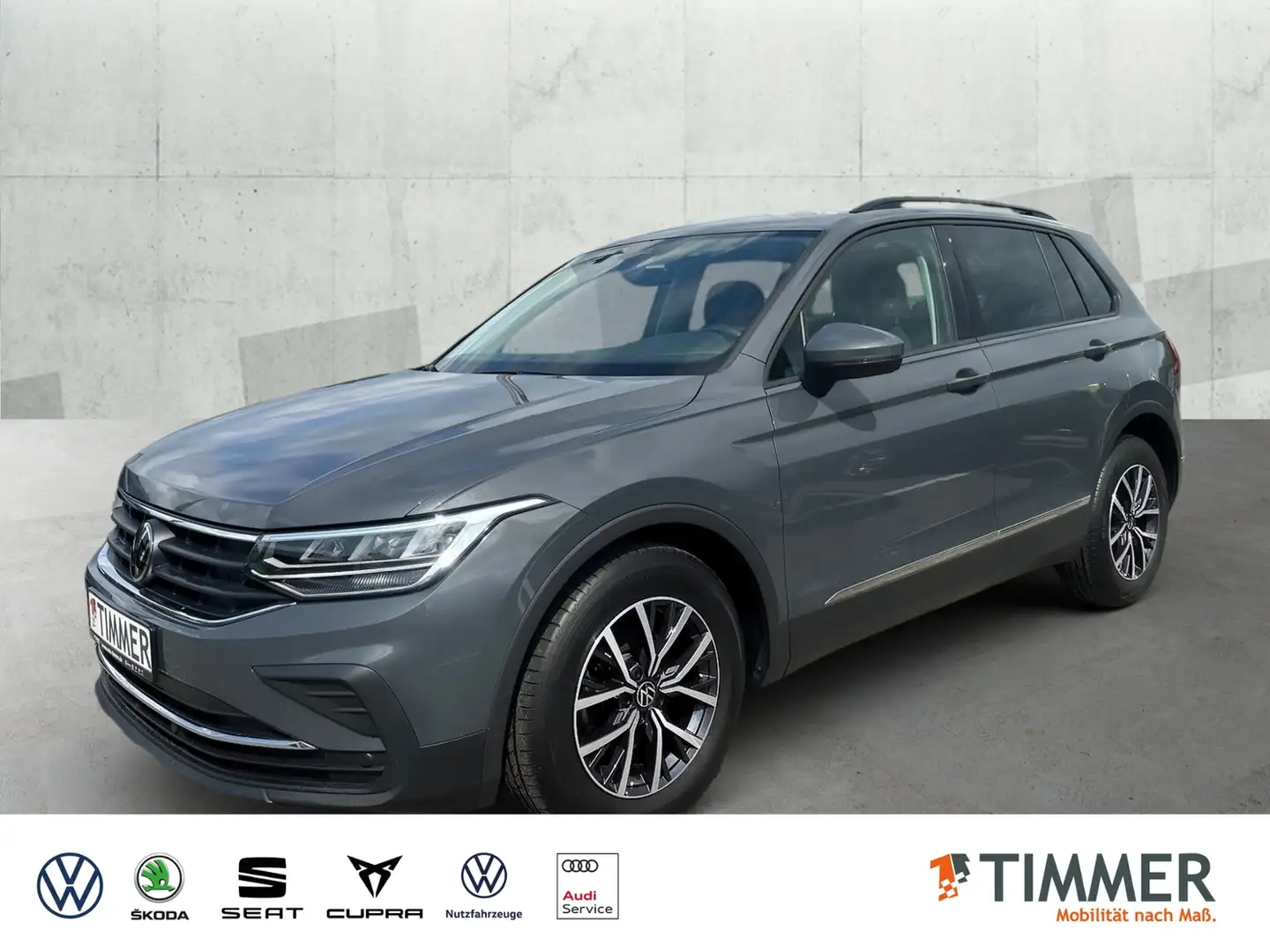 Volkswagen Tiguan 2.0 TDI DSG LIFE *LED *AHK *ACC *APP *NAVI *SHZ * Grau - 1