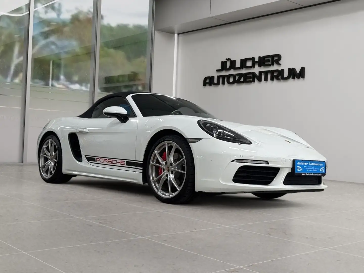 Porsche Boxster 718 S Aut., Inspektion Neu, Wenig Km Weiß - 1
