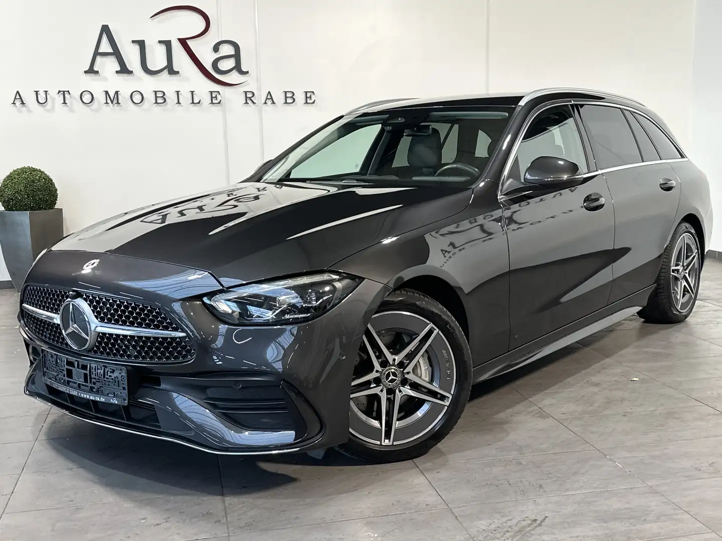 Mercedes-Benz C 220 T AMG-Line NAV+LED+VCOCK+CARPLAY+SHZ+KAM Gris - 1