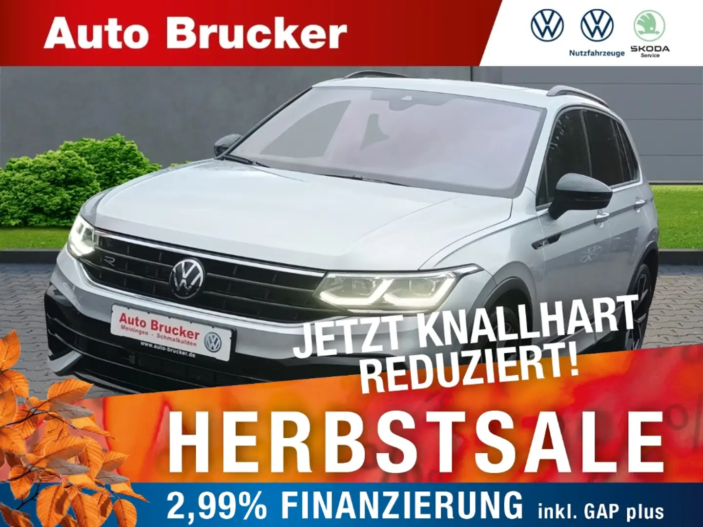Volkswagen Tiguan R 4Motion 2.0 TSI+Sitzhzg.+Klimaautom.+AHK Silber - 1