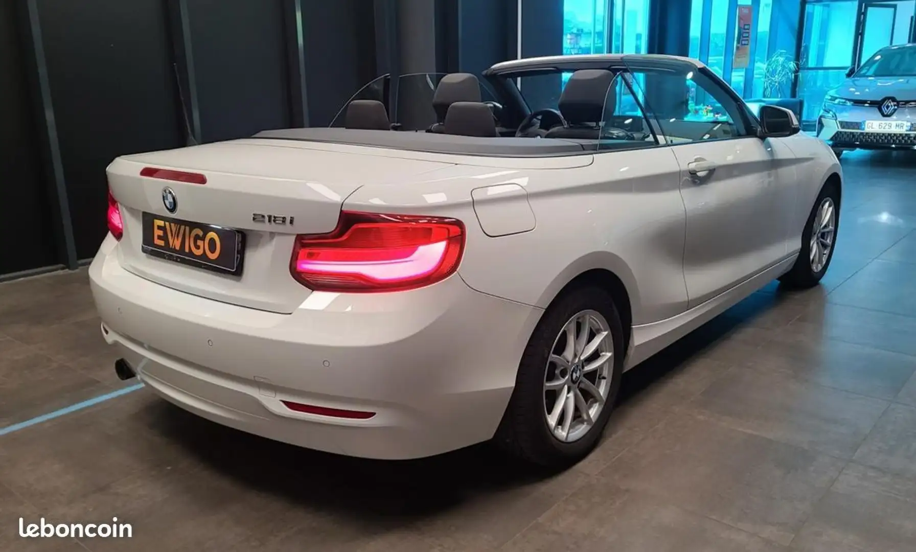 BMW 218 Serie CABRIOLET 218i 136ch LOUNGE Blanc - 2