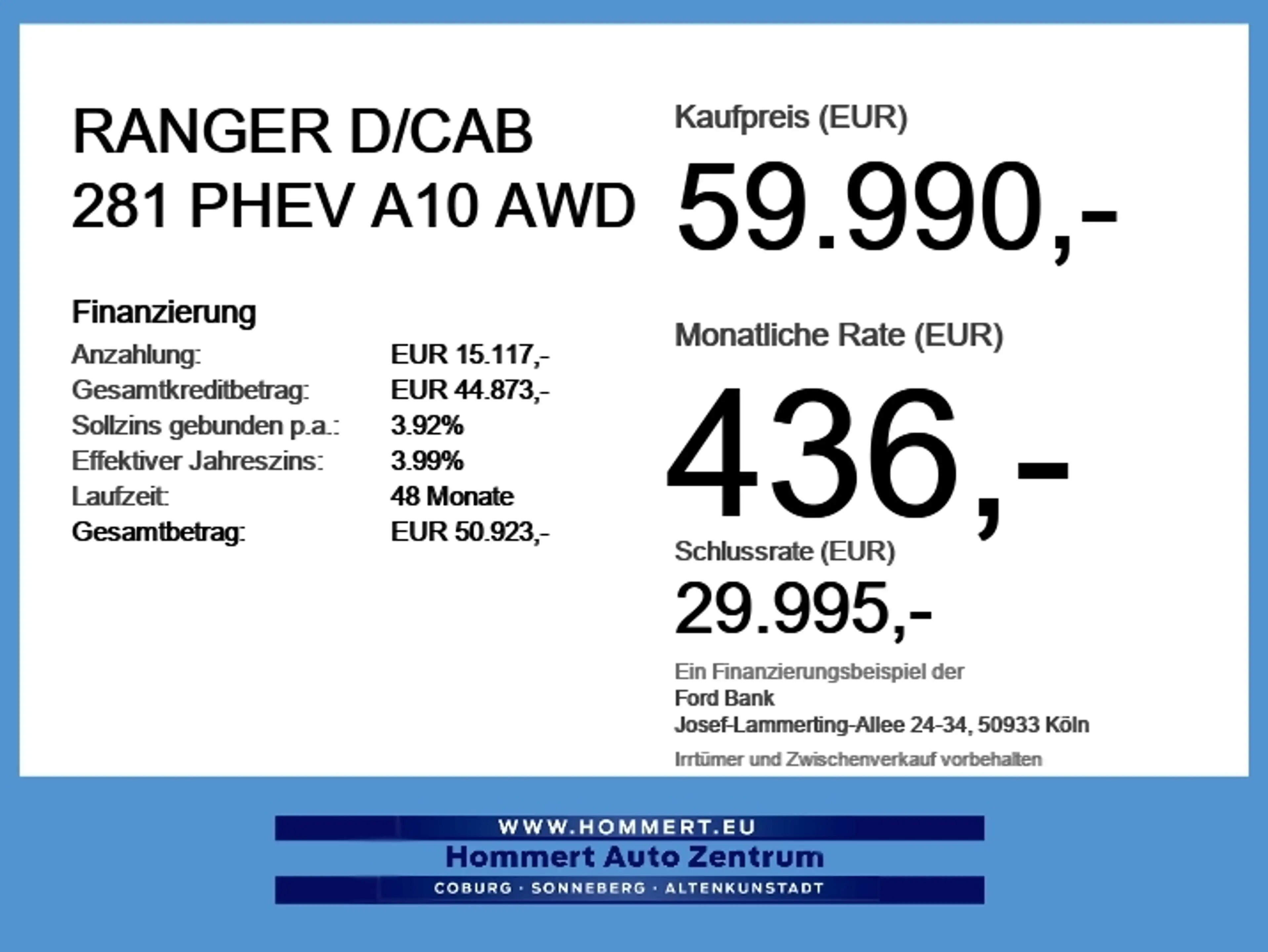 Ford Ranger D/CAB 281 PHEV A10 AWD AHK*iACC*LED — photo 6