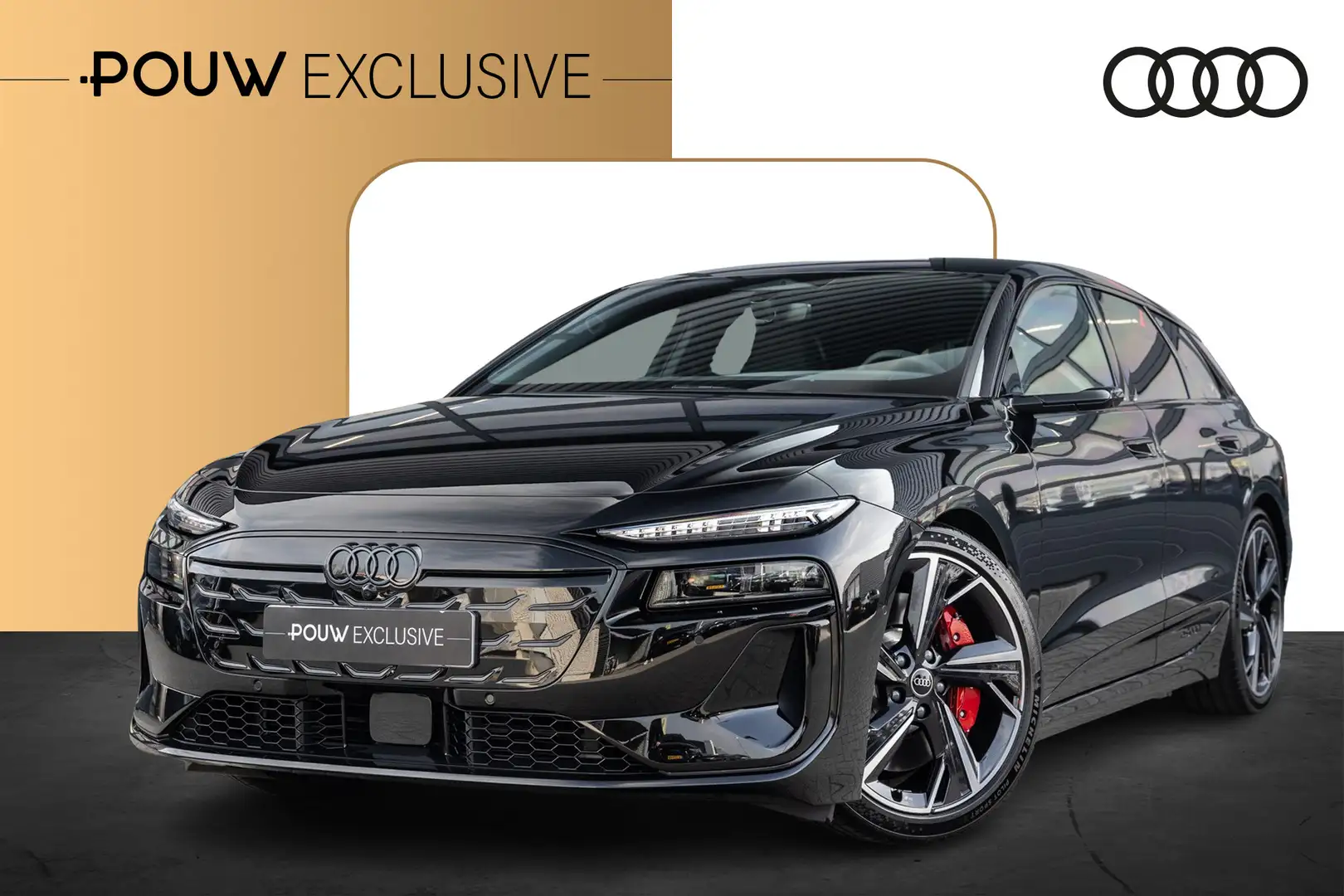 Audi A6 Avant e-tron S6 503pk 100 kWh | Virtual Mirrors | Zwart - 1