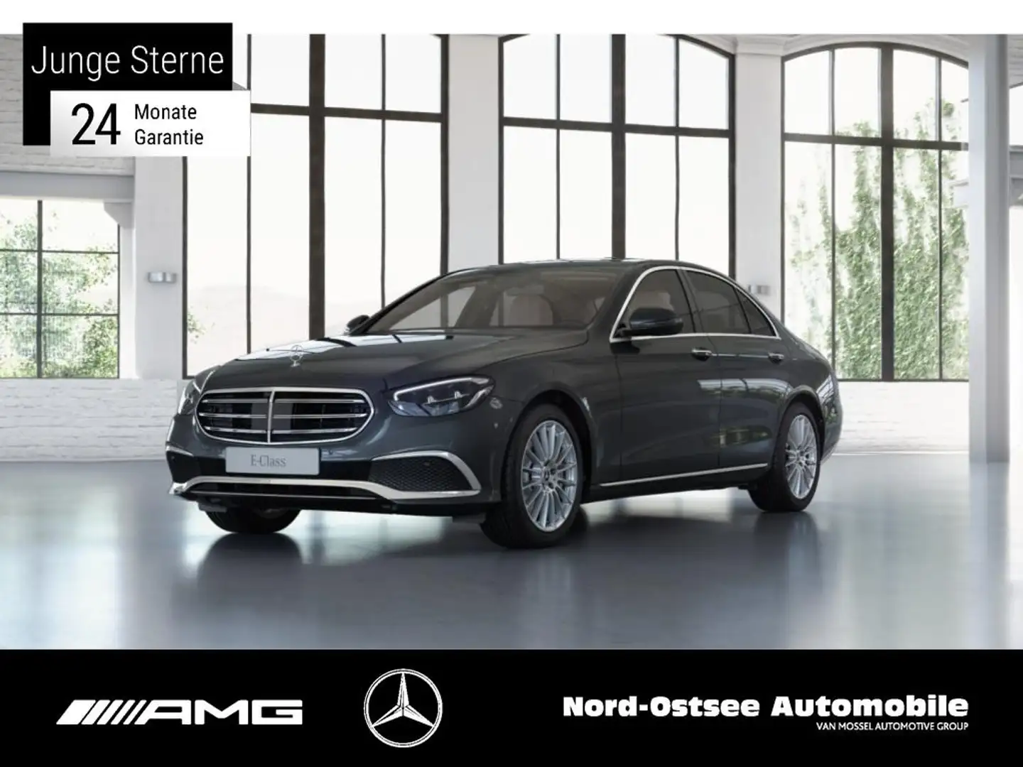 Mercedes-Benz E 450 EXCLUSIVE 4M DISTRONIC STANDH. AHK 360 SHD Gris - 1