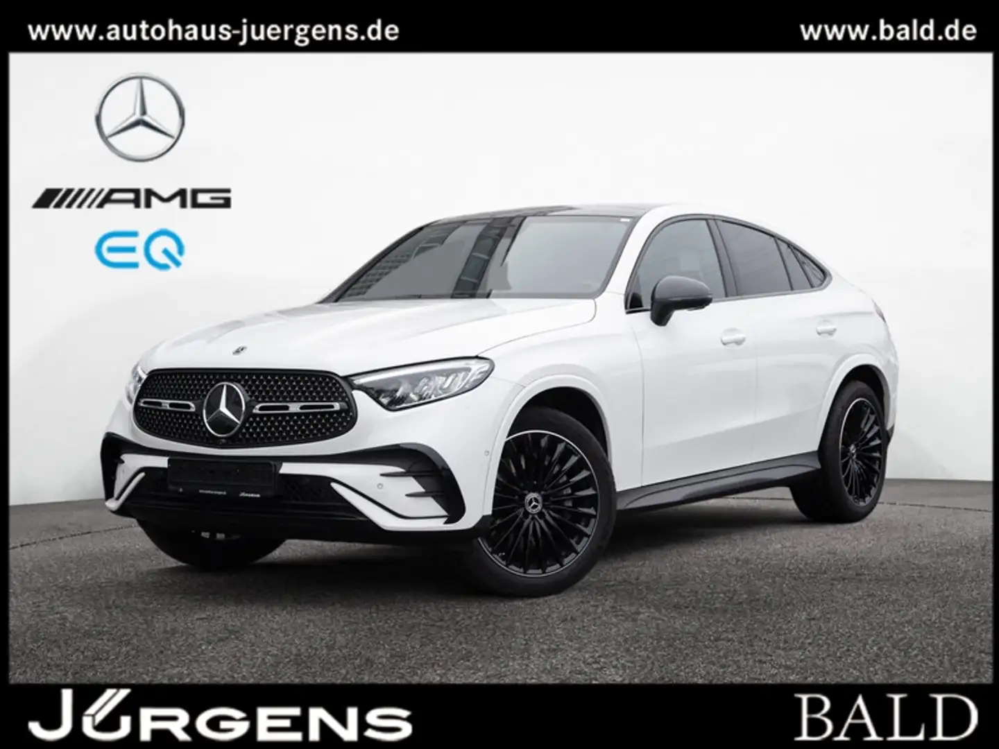 Mercedes-Benz GLC 220 d 4MATIC Coupé AMG-Sport+Burm+Pano+Distr Weiß - 1