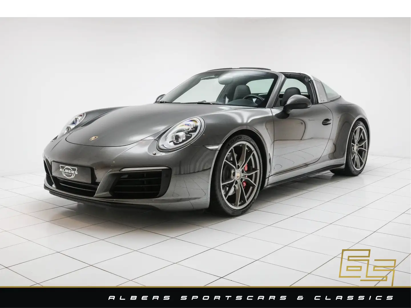 Porsche 991 991.2 3.0 Targa 4S Sport Chrono - LED - Sport Exha Gris - 1