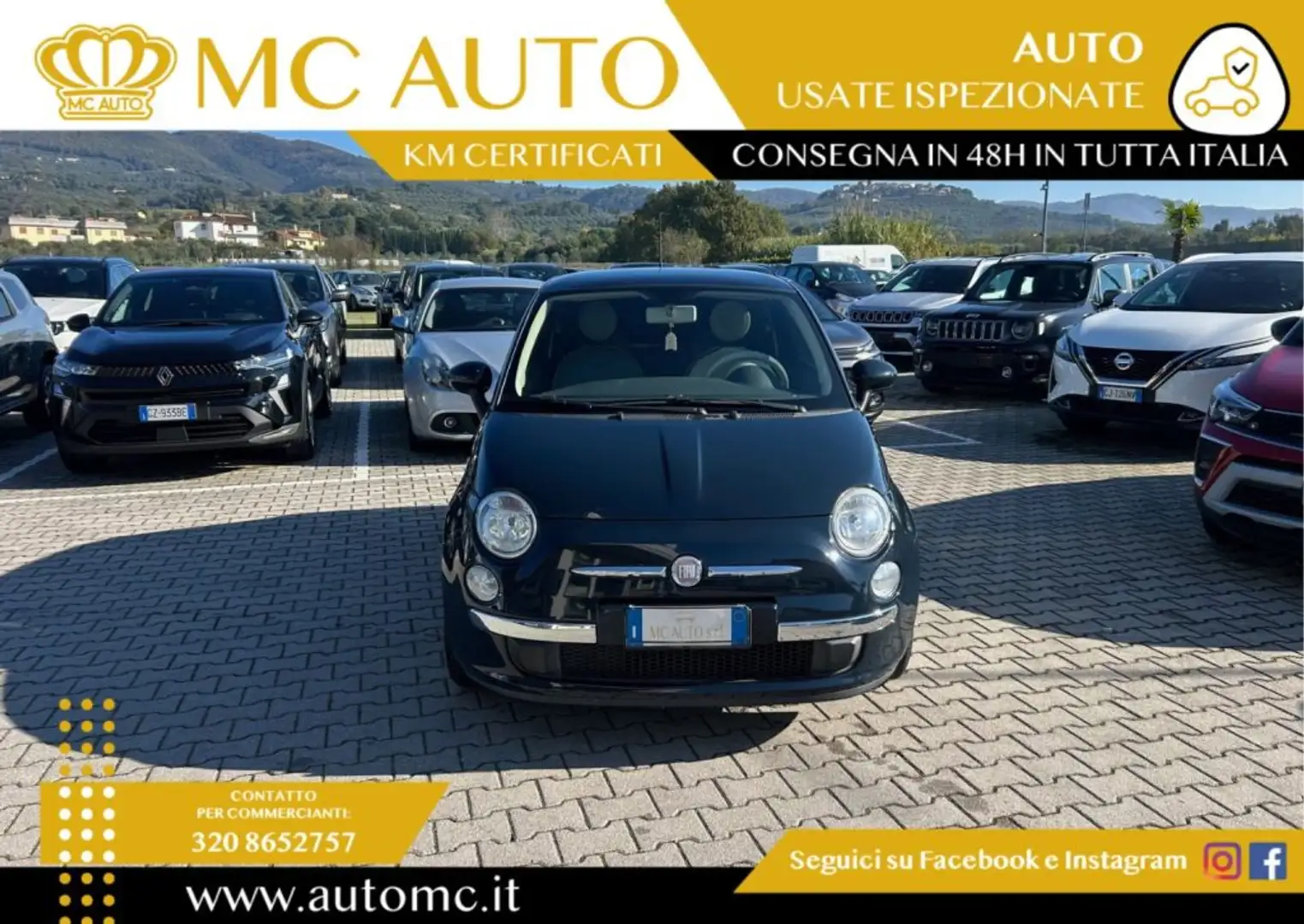 Fiat 500 1.2 Lounge Blau - 2
