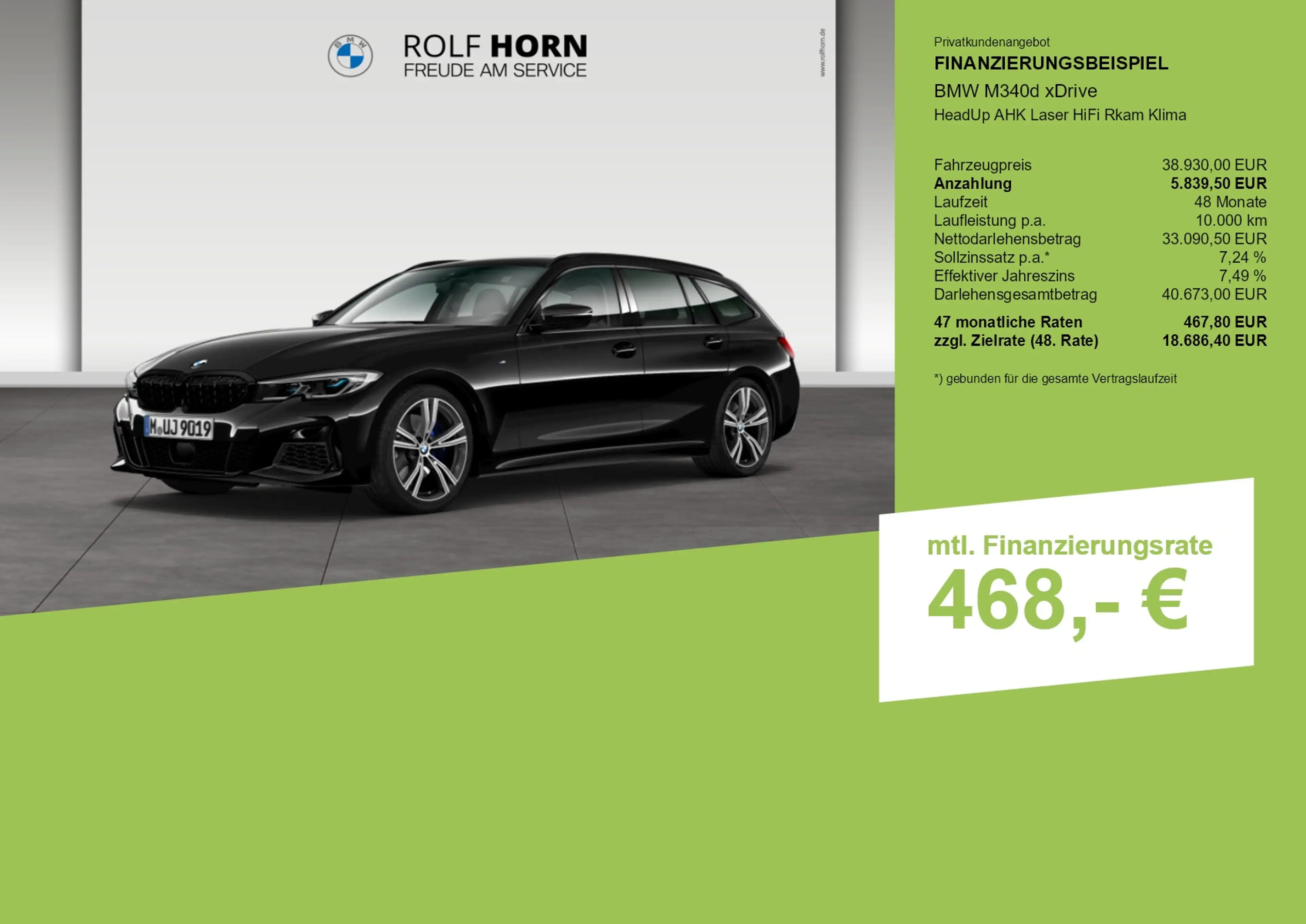 BMW 340 M340d xDrive HeadUp AHK Laser HiFi Rkam Klima — photo 3