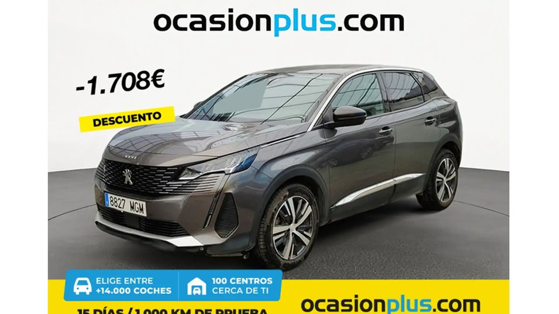 Peugeot 3008 1.2 PureTech S&S Allure 130 Argent - 1