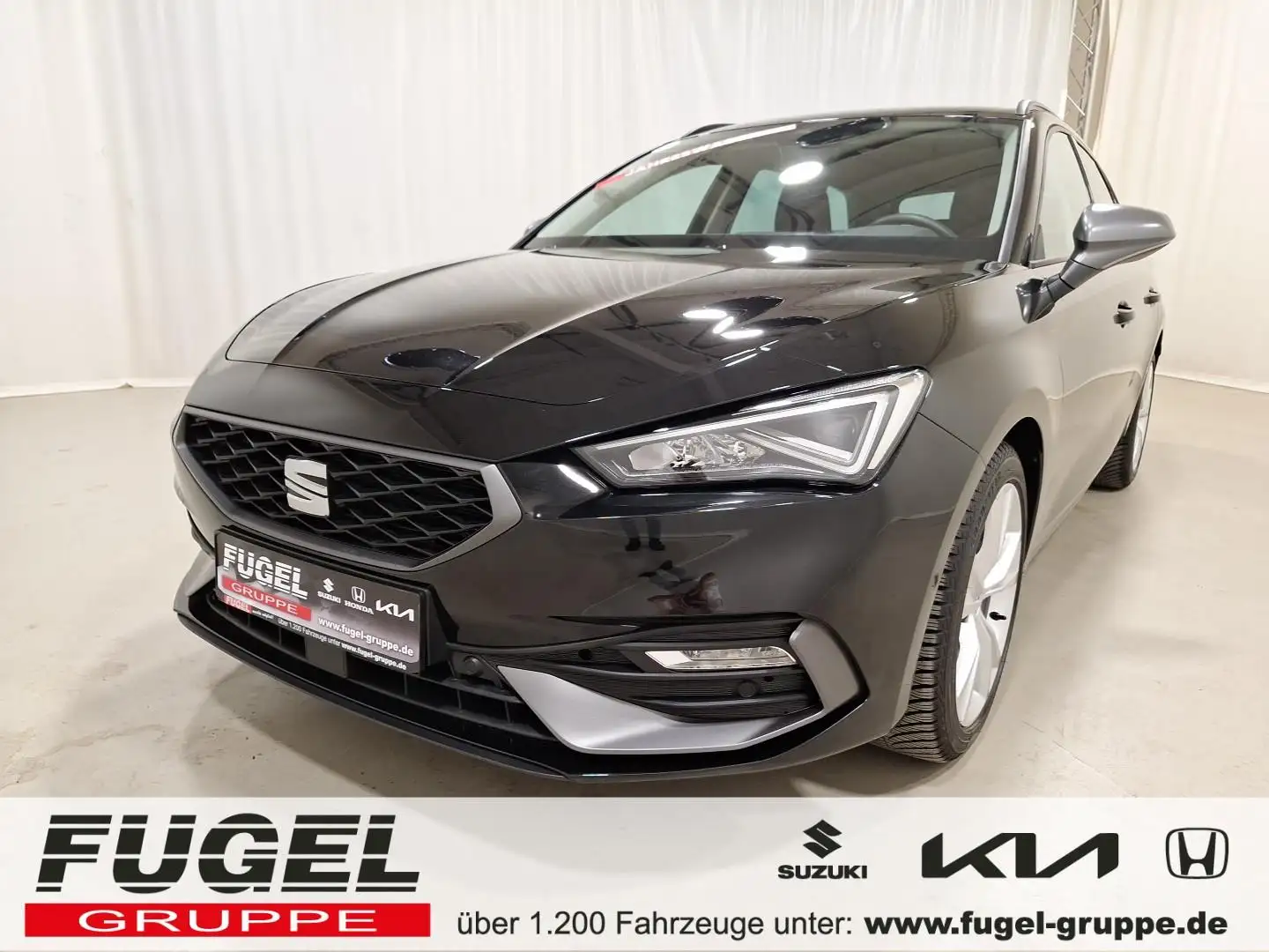 SEAT Leon 1.5 eTSI DSG FR Sport|LED|virt.Cock.|ACC|Navi|RFK Schwarz - 1
