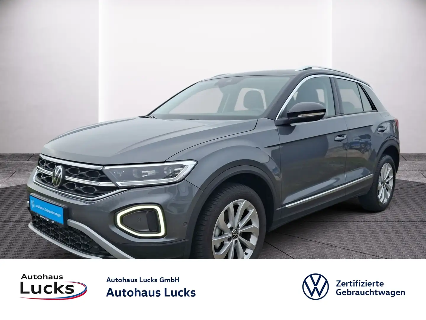Volkswagen T-Roc 1,5 TSI Style Navi LED+ Kamera Grau - 1