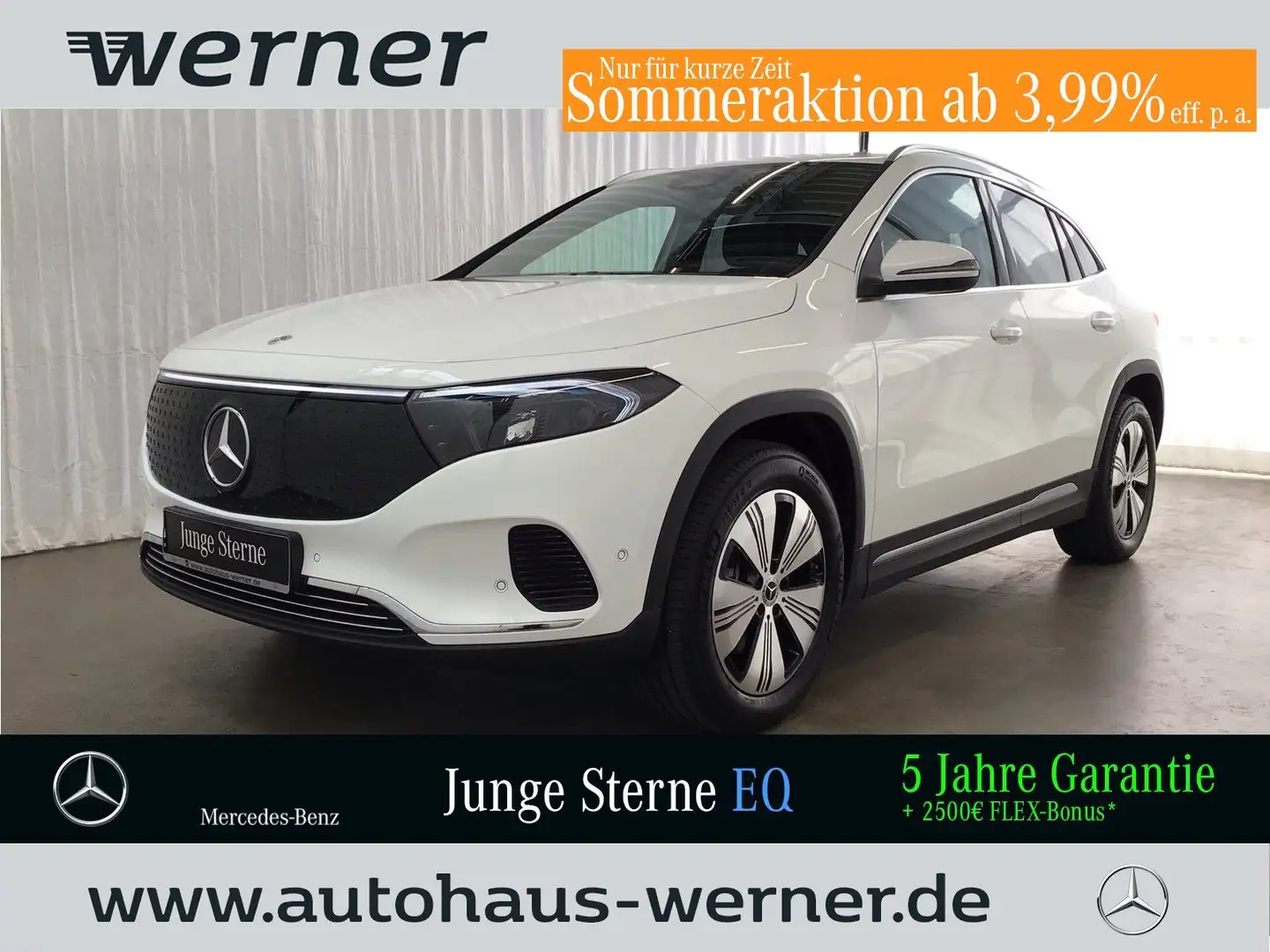 Mercedes-Benz EQA 300 4M PROGRESSIVE ADV AHK 360° Memory FLPRO Weiß - 1