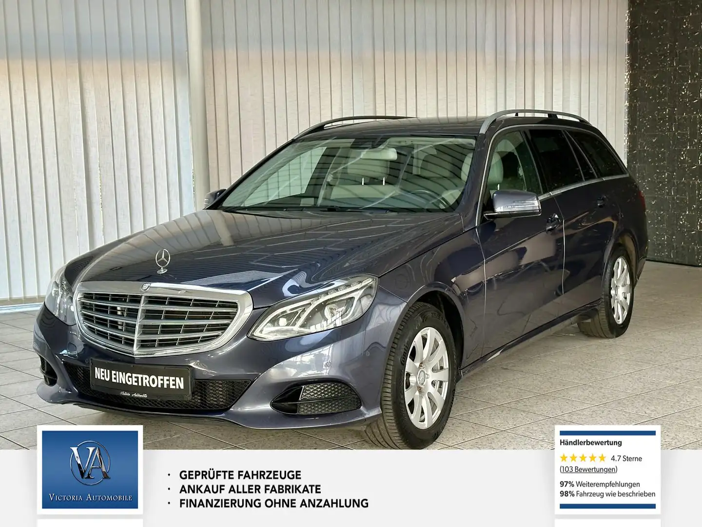 Mercedes-Benz E 200 CGI BlueEfficiency 1 Hand.LPG Gasumbau-Benzin. Led Albastru - 1