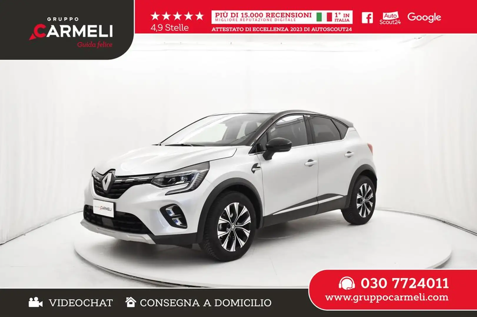 Renault Captur 1.0 tce Techno 90cv Grigio - 1