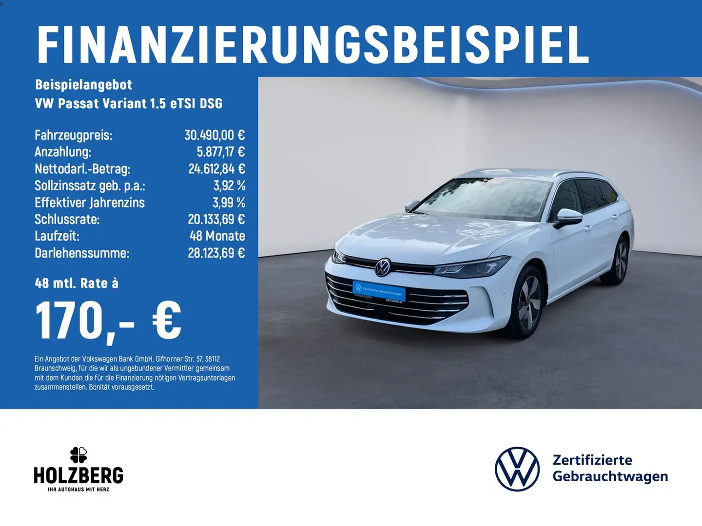 Volkswagen Passat Variant 1.5 eTSI DSG Business NAV+AHK+RFK Blanco - 2