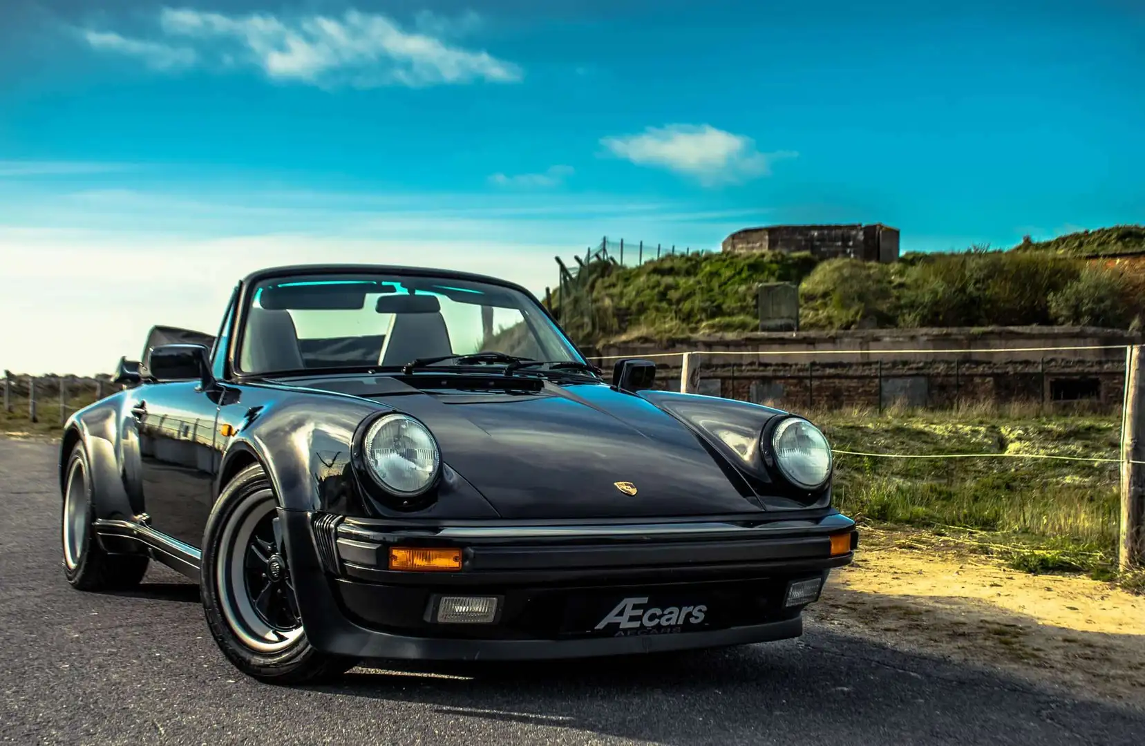 Porsche 911 3.2 CARRERA CABRIOLET *** WTL / RADIO / AIRCO *** Noir - 2