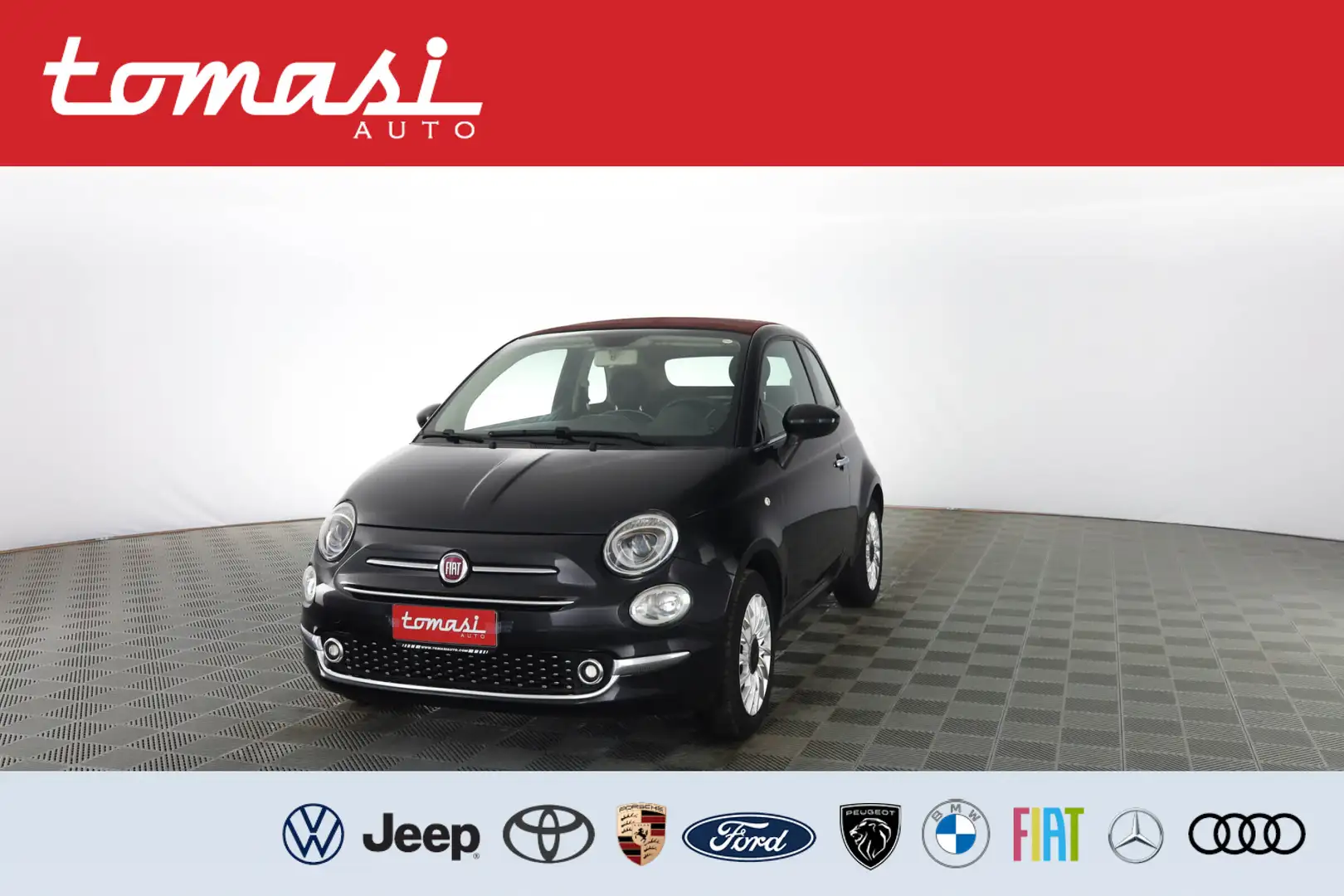 Fiat 500C 1.2 Lounge CLIMA AUTO,CERCHI LEGA Nero - 1