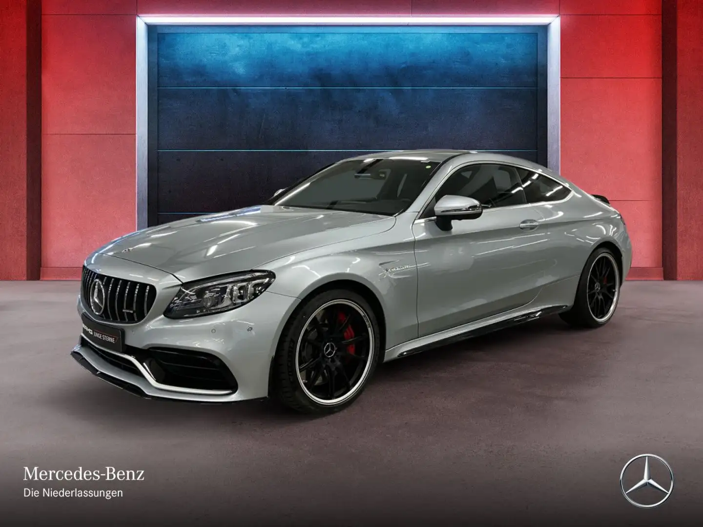 Mercedes-Benz C 63 AMG C 63 S Coupé DRIVERS+360+MULTIBEAM+BURMESTER+SPUR Silber - 2