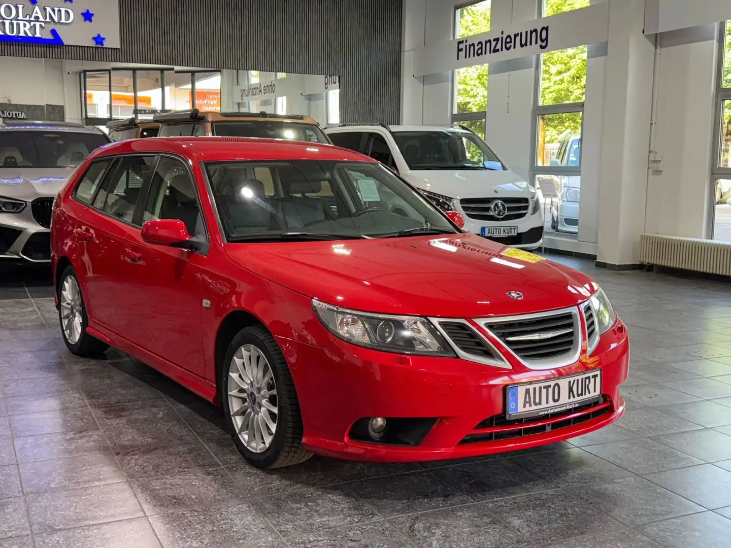 Saab 9-3 1,8T*Sport Combi*Leder*Tempomat*AHK*PDC* Rot - 1