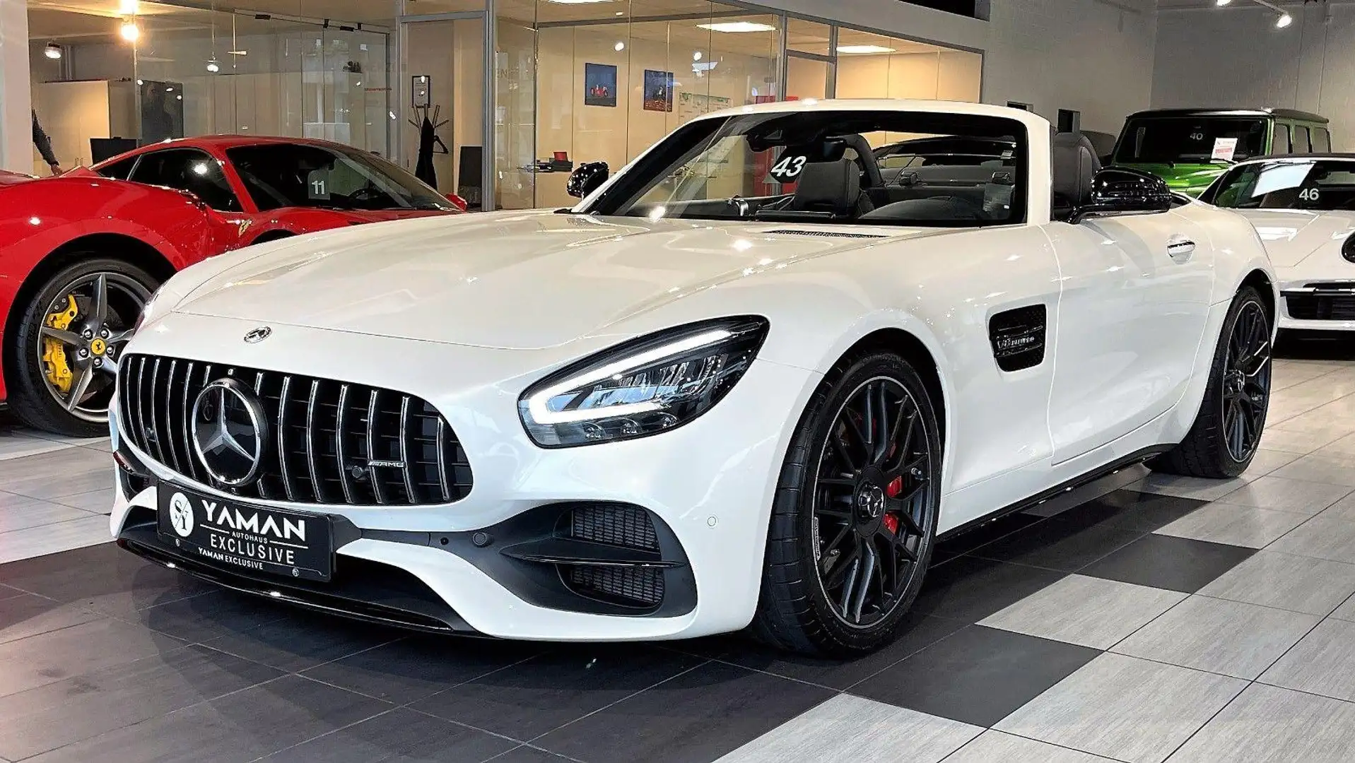 Mercedes-Benz AMG GT Roadster*Sport-AGA*Burm*Distr+*Night*Keyl White - 1