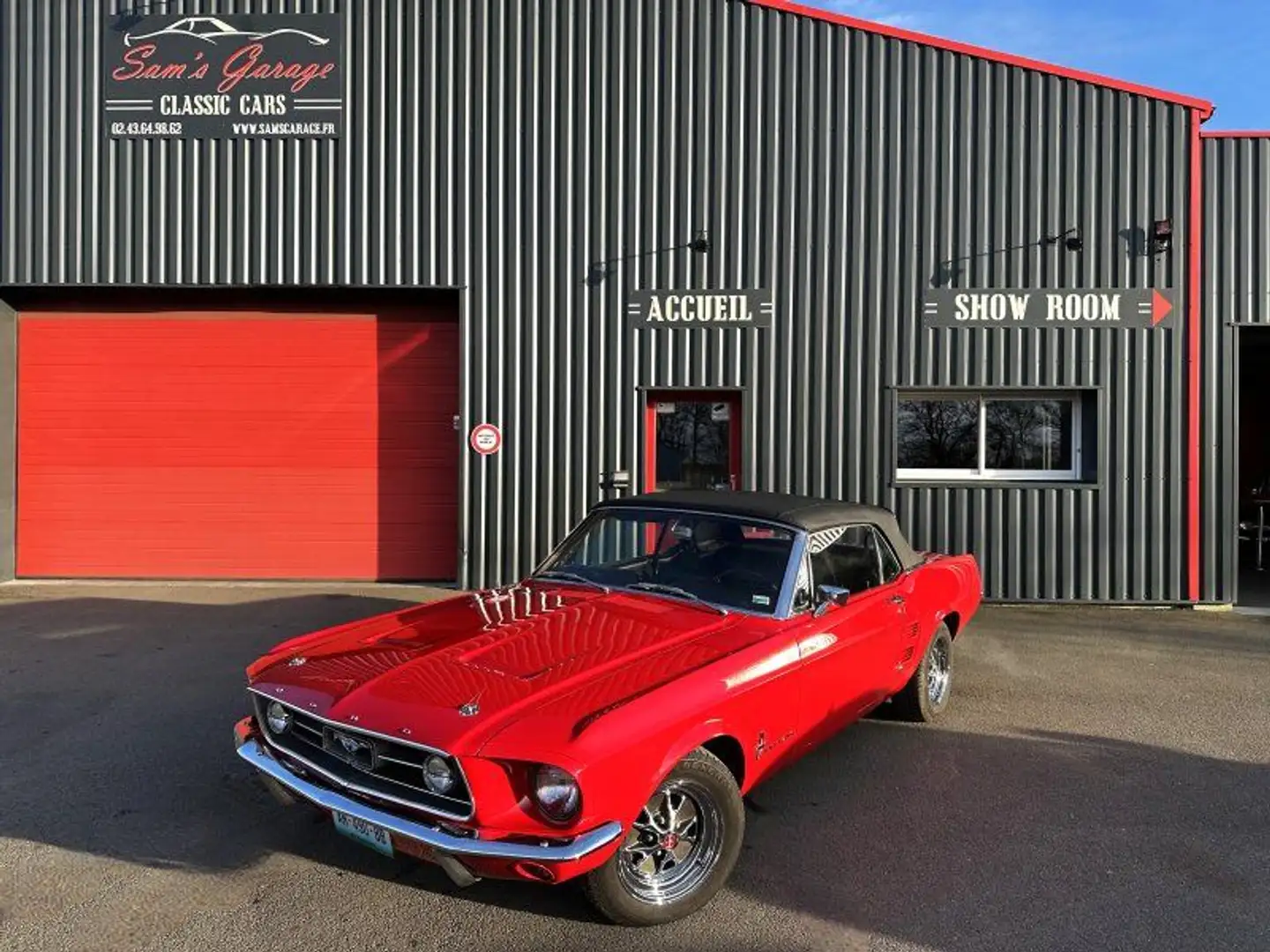Ford Mustang Cab 1967 V8 289 ci Rouge - 2
